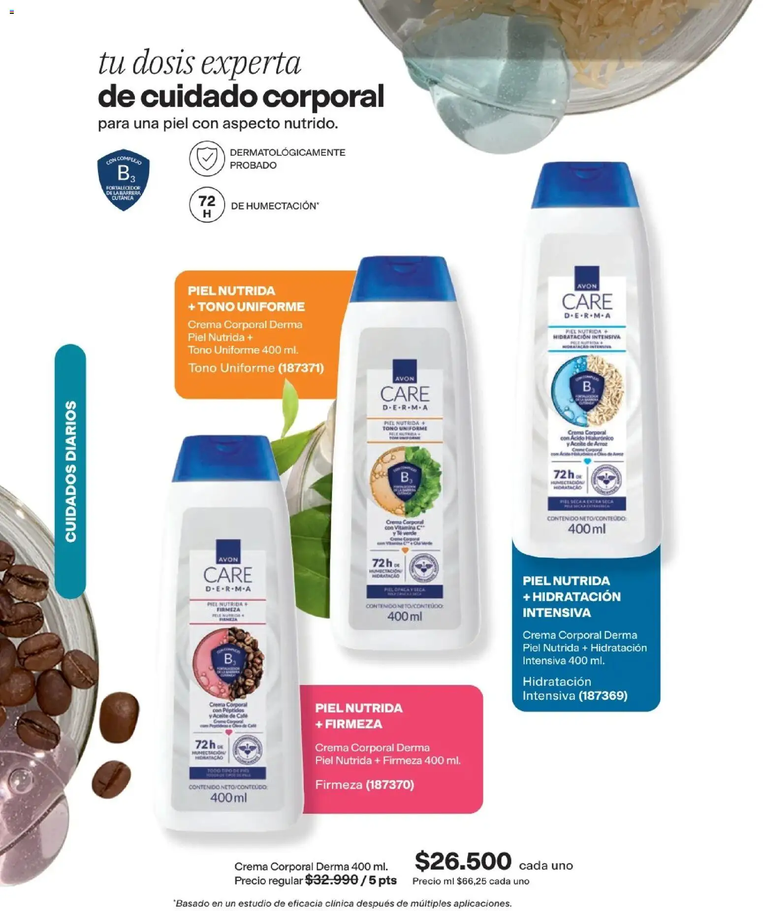 Avon revista - valida desde el 29/07/2026 | Página: 132 | Productos: Arroz, Crema, Café, Aceite