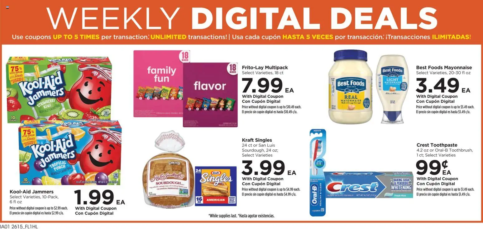 Food 4 Less Weekly Ad - valid from 13.05.2026 | Page: 2 | Products: Vitamin, Toothpaste, Kiwi, Sugar