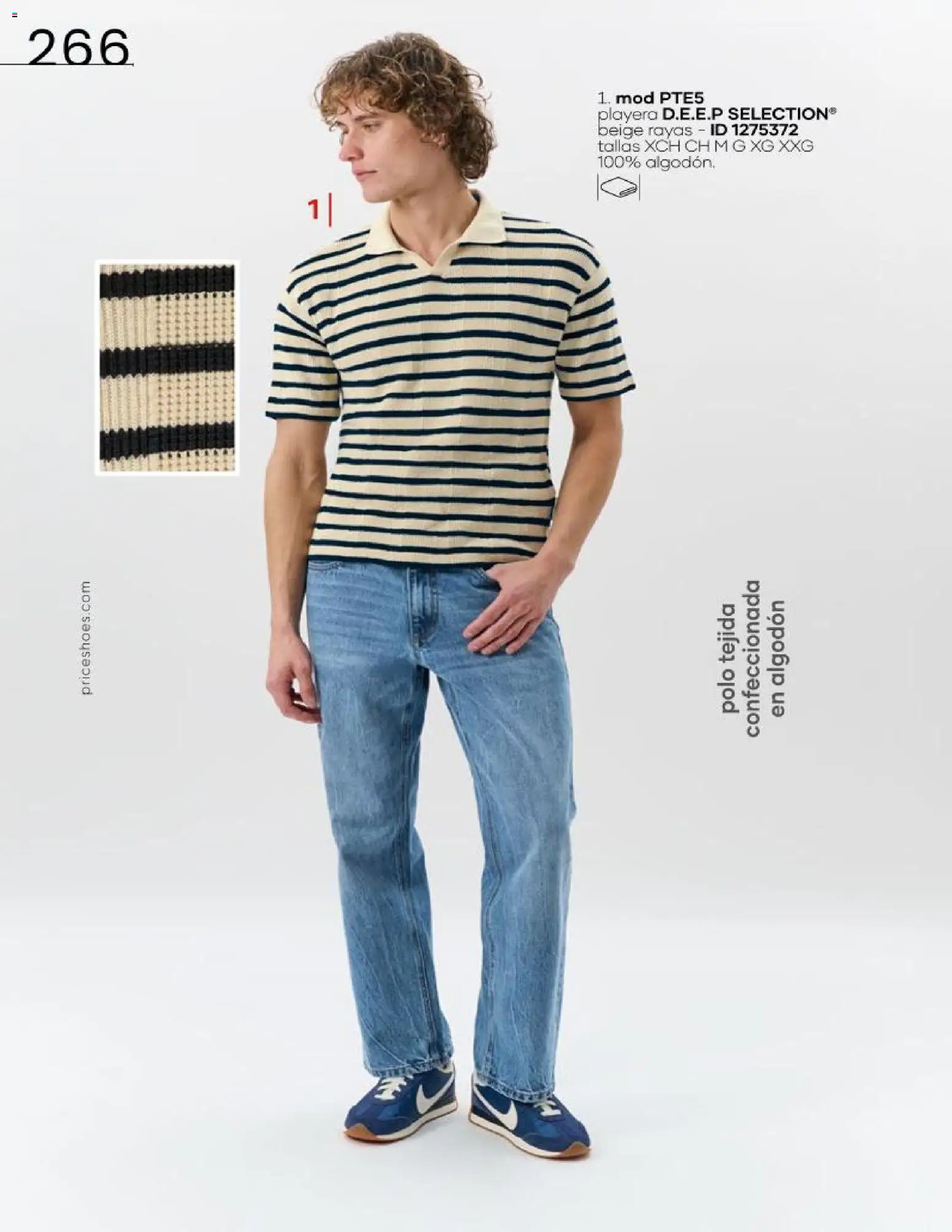 Nuevas ofertas de Price Shoes válidas en toda la República Mexicana desde el 16.06.2026. ¡Encuentra las mejores ofertas en Price Shoes catálogo Cierre de temporada! | Página: 266 | Productos: Algodón, Playera