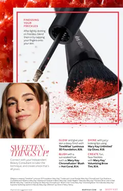 Preview of Mary Kay weekly ads valid from 16.02.2026 | Page: 13 | Products: Blush, Eyeliner, Lipstick, Lip gloss