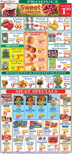 Preview of Market Basket weekly ads valid from 09/20/2026 | Page: 2 | Products: Chicken, Beef, Lasagna, Grapes