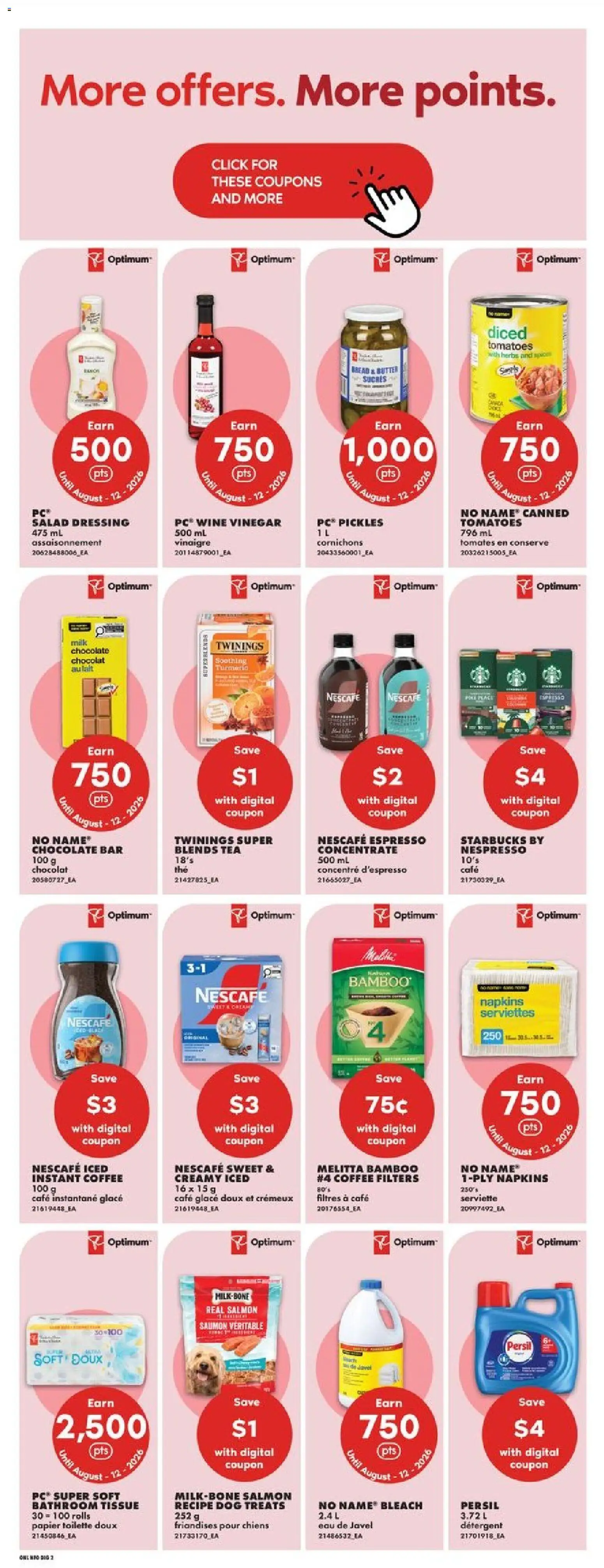 No Frills flyer valid from Jul 30, 2026 | Page: 11 | Products: Salad, PC, Toilette, Bread