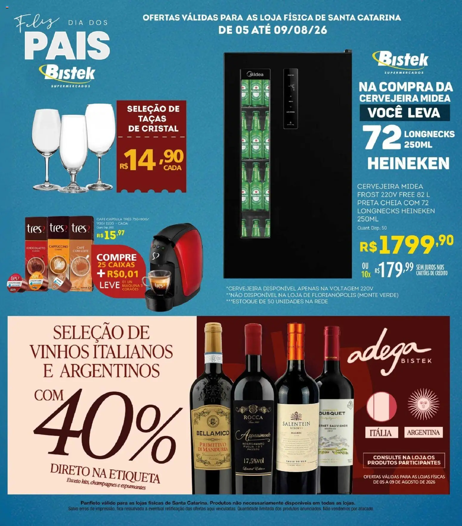 Bistek Supermercados Folheto - válido de 05/08/2026 | Página: 4 | Produtos: Cervejeira, Leite, Café, Heineken