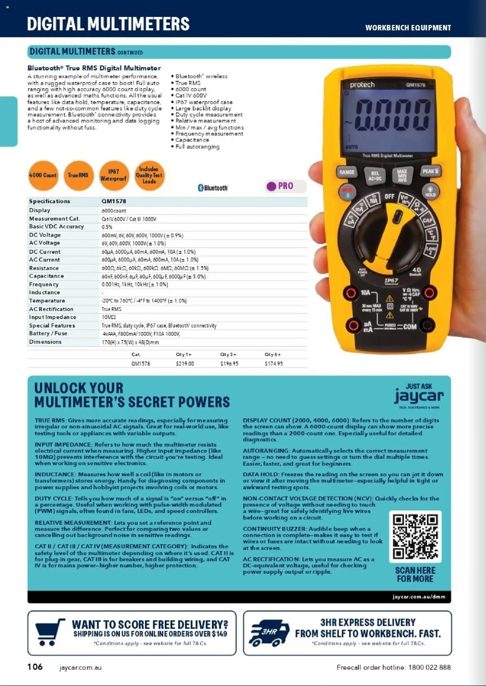 Jaycar catalogue - valid from 31/08/2026 | Page: 104 | Products: Battery, Cap, Digital, Tools