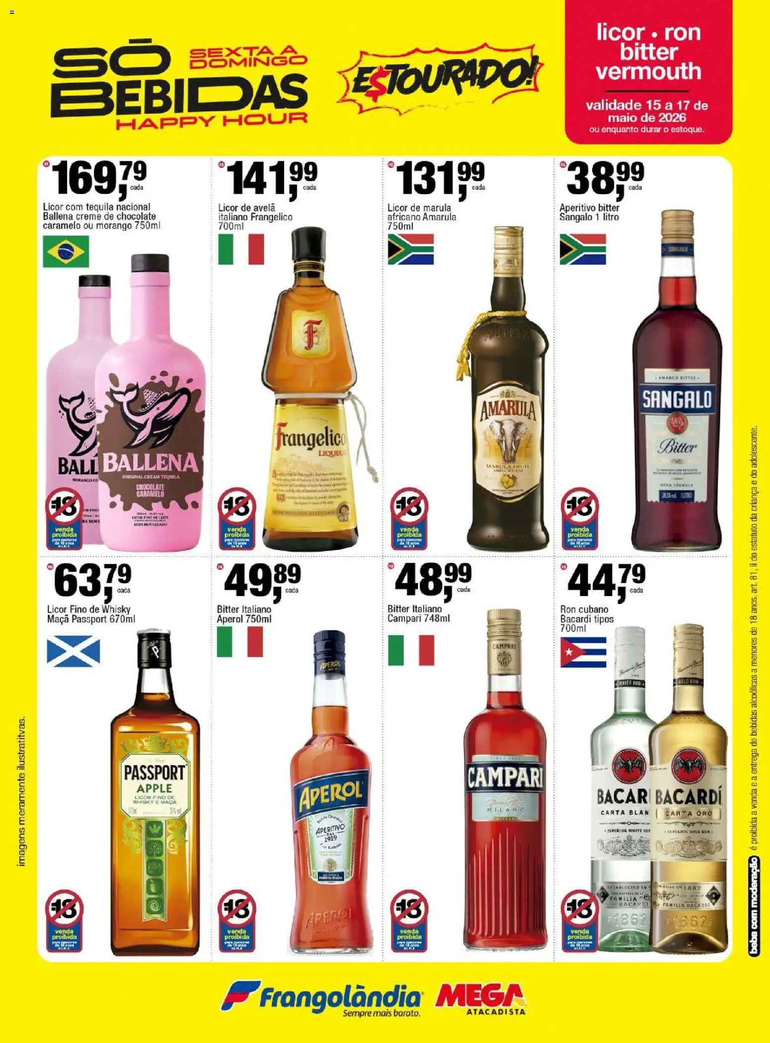 Frangolândia Folheto - válido de 15.05.2026 | Página: 5 | Produtos: Whisky, Tequila, Leite, Chocolate