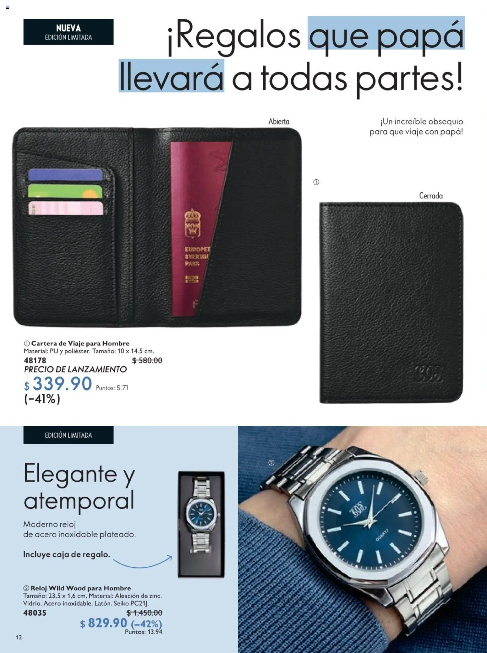 Nuevas ofertas de Oriflame válidas en toda la República Mexicana desde el 30.05.2026. ¡Encuentra las mejores ofertas en Oriflame campaña 8 2026! | Página: 12 | Productos: Papa, Caja, Reloj