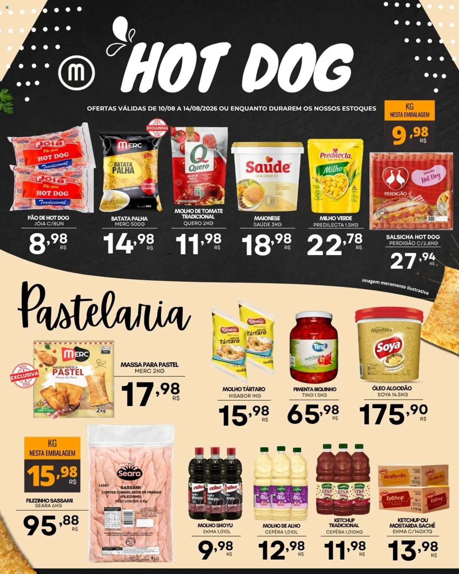 Mercadão Atacadista Folheto - válido de 10/08/2026 | Página: 2 | Produtos: Milho verde, Molho shoyu, Molho tártaro, Milho