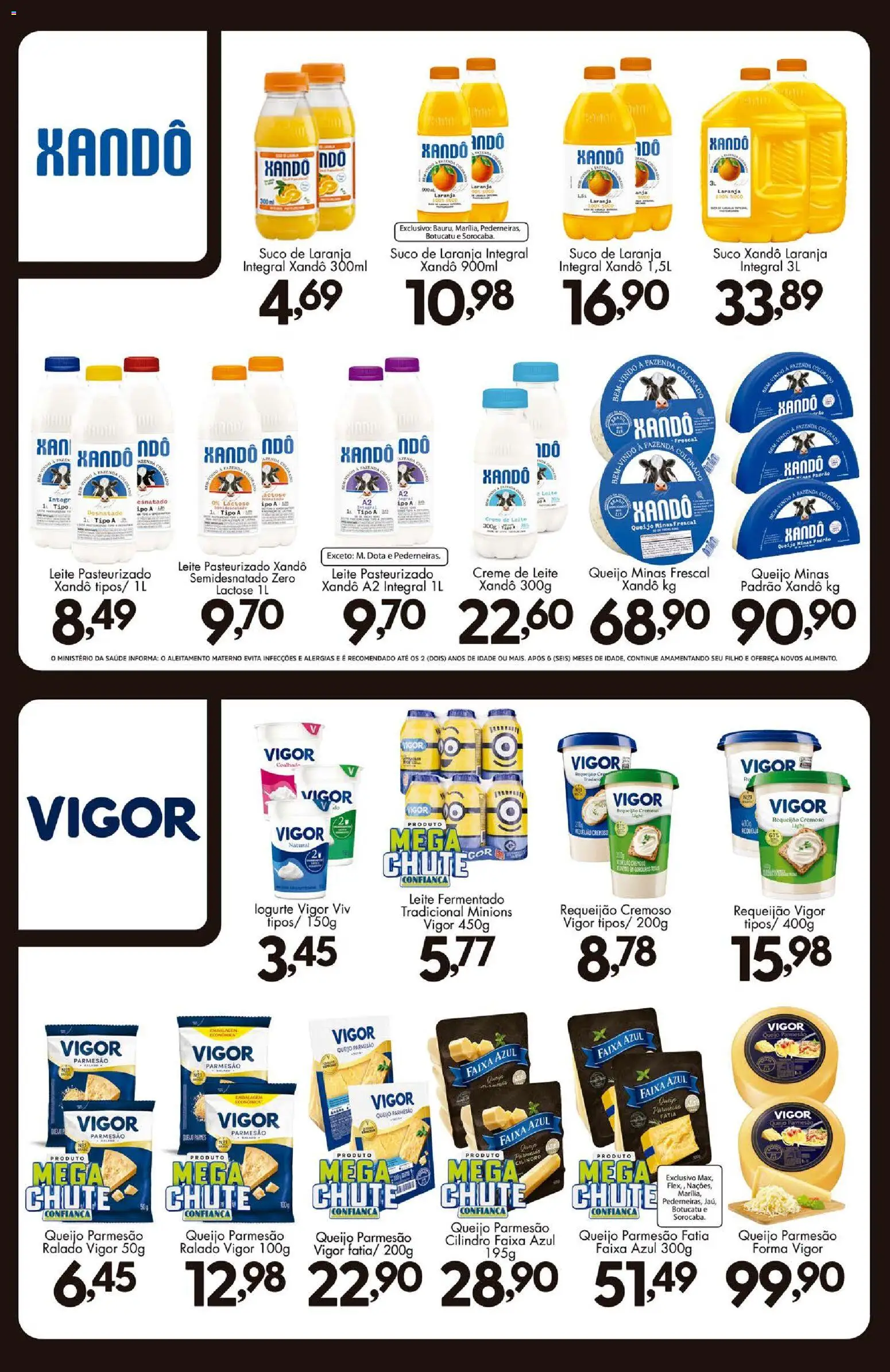 Confiança Folheto - válido de 07/08/2026 | Página: 8 | Produtos: Queijo, Suco, Creme, Requeijão