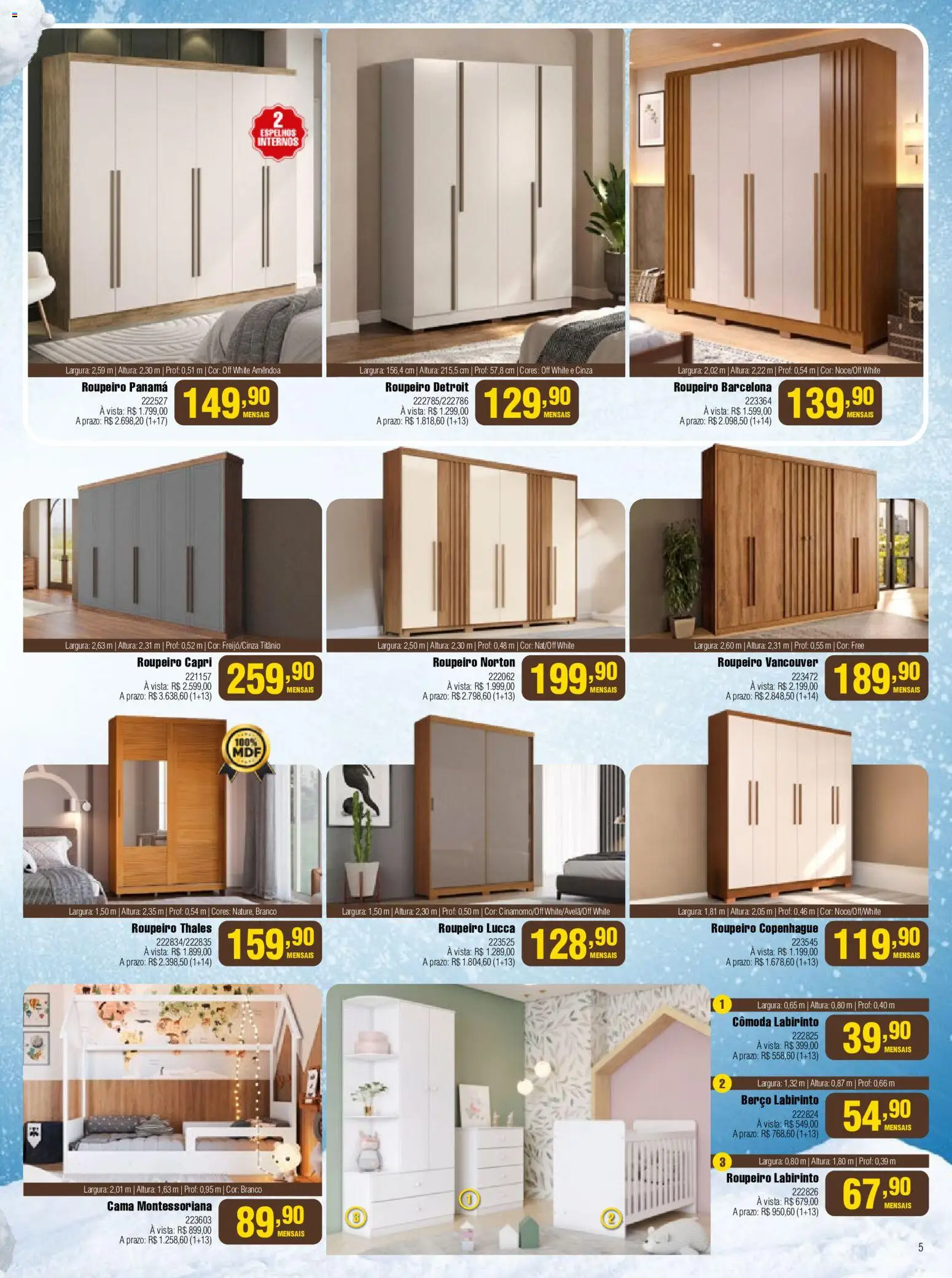 Berlanda Folheto - válido de 01/07/2026 | Página: 5 | Produtos: Cama, Cômoda, Berço