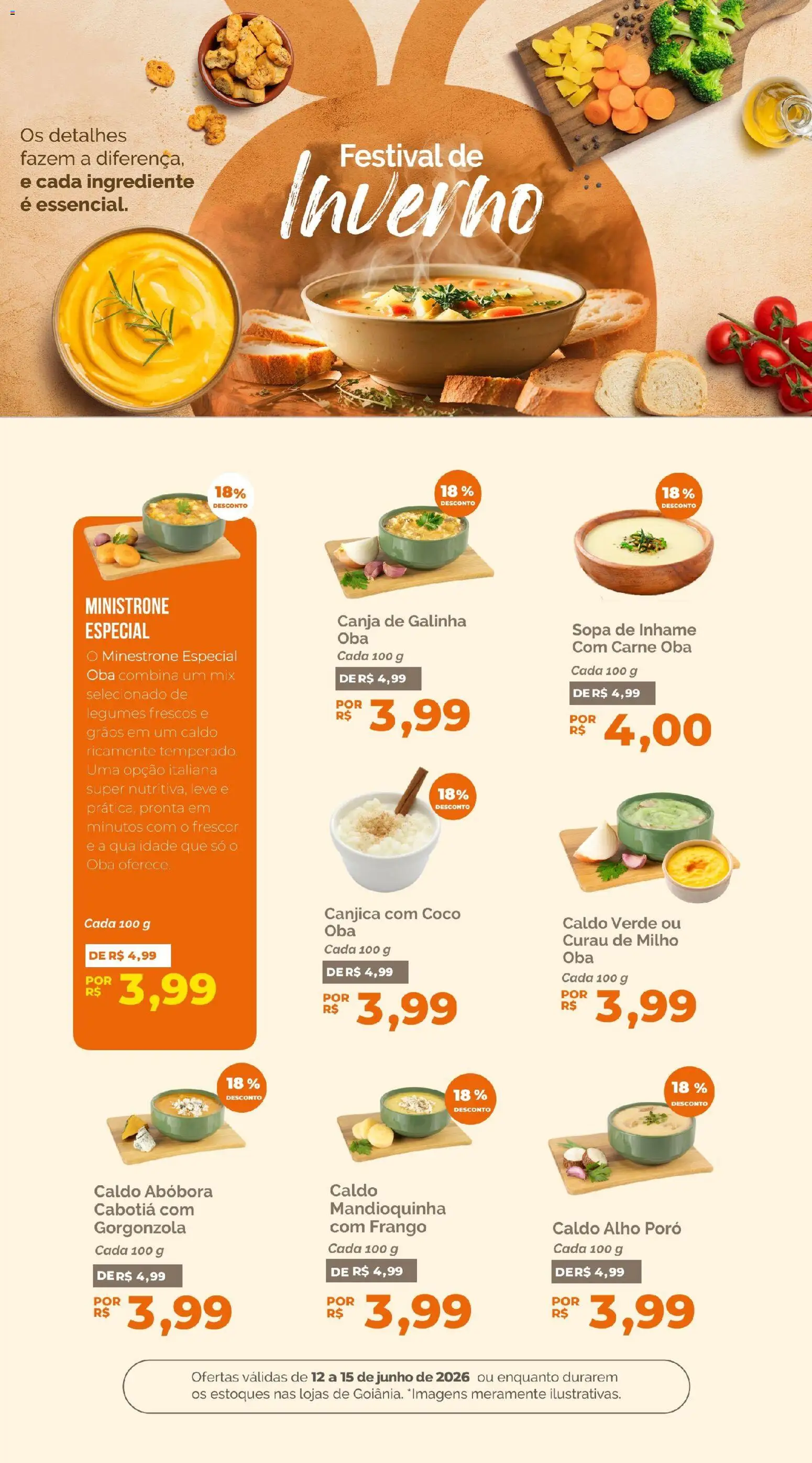 Oba Hortifruti Folheto - válido de 12.06.2026 | Página: 4 | Produtos: Coco, Abóbora, Alho, Inhame