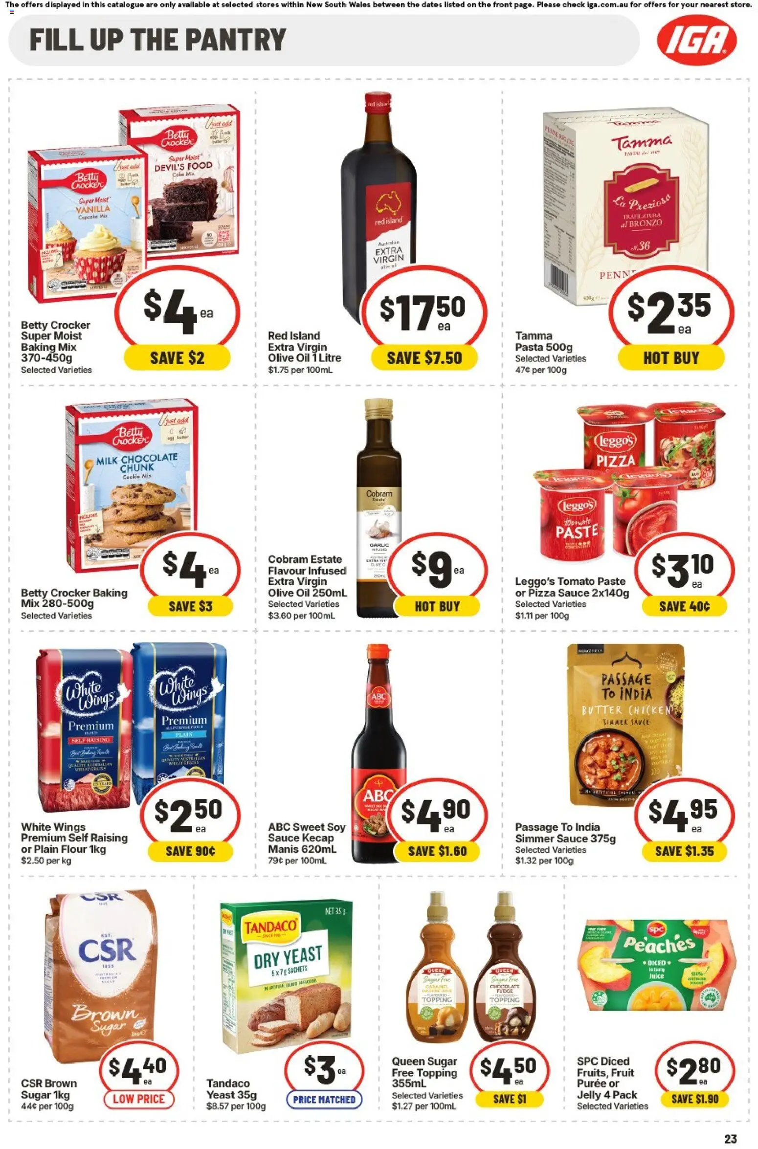 IGA catalogue - valid from 02/09/2026 | Page: 22 | Products: Chocolate, Olive oil, Yeast, Fruit