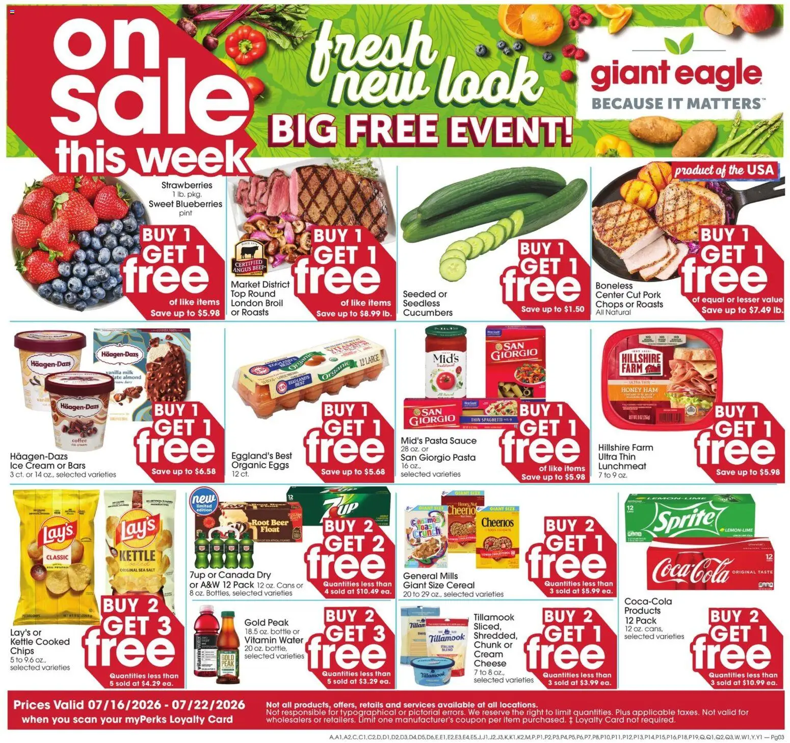 Giant Eagle Weekly Ad - valid from 07/16/2026 | Page: 3 | Products: Beer, Salt, Lemon, Lime