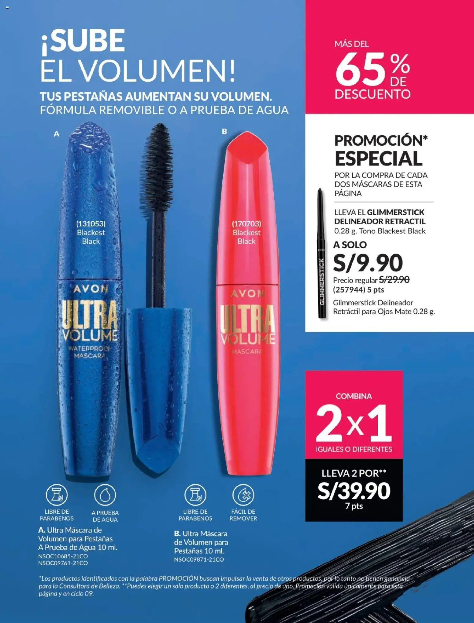 Catálogo Avon válido desde 24.05.2026 | Página: 28 | Productos: Máscara, Delineador
