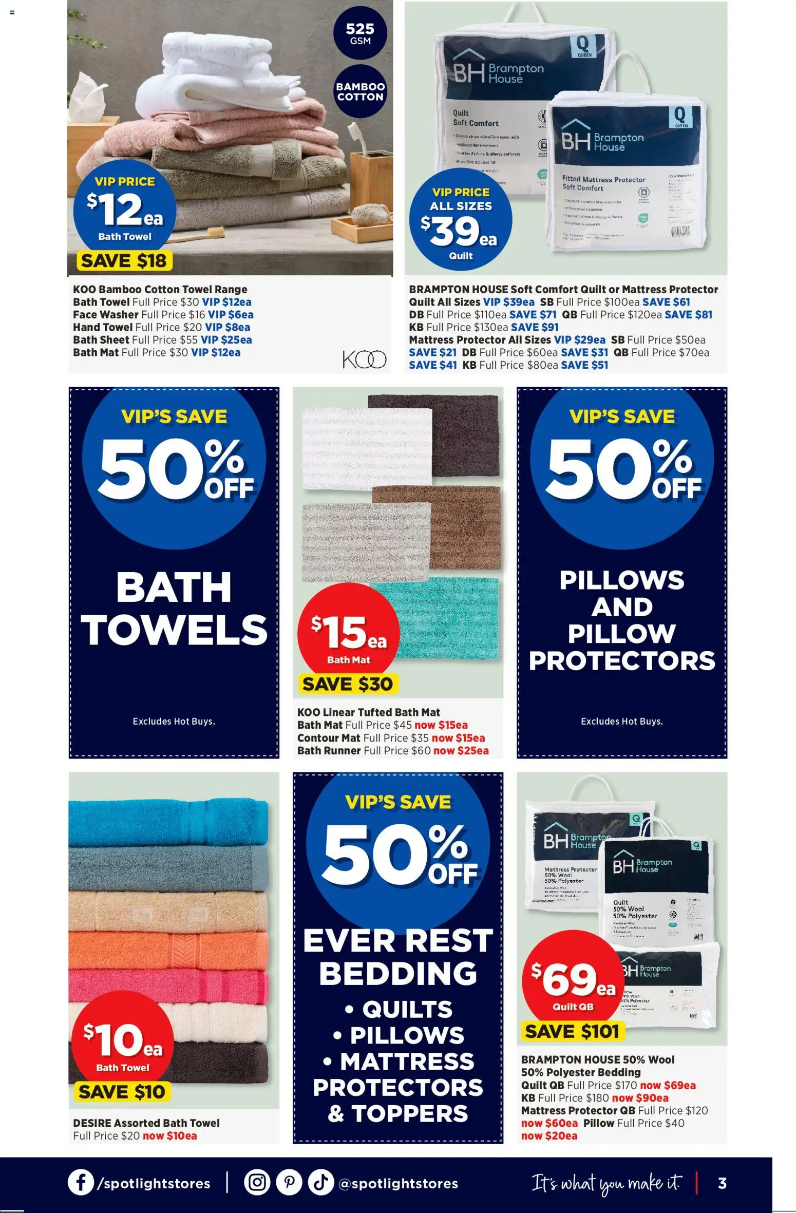 Spotlight catalogue - valid from 11.03.2026 | Page: 3 | Products: Bath, Washer, Treatment, Pillow