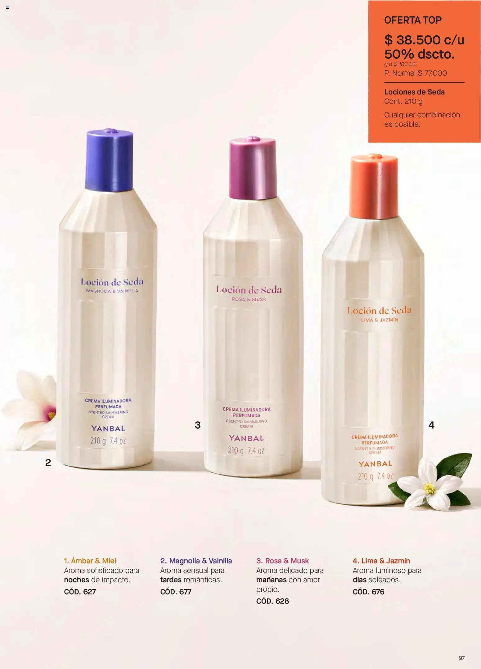 Yanbal revista - valida desde el 15/08/2026 | Página: 97 | Productos: Loción, Top, Vainilla, Combinación