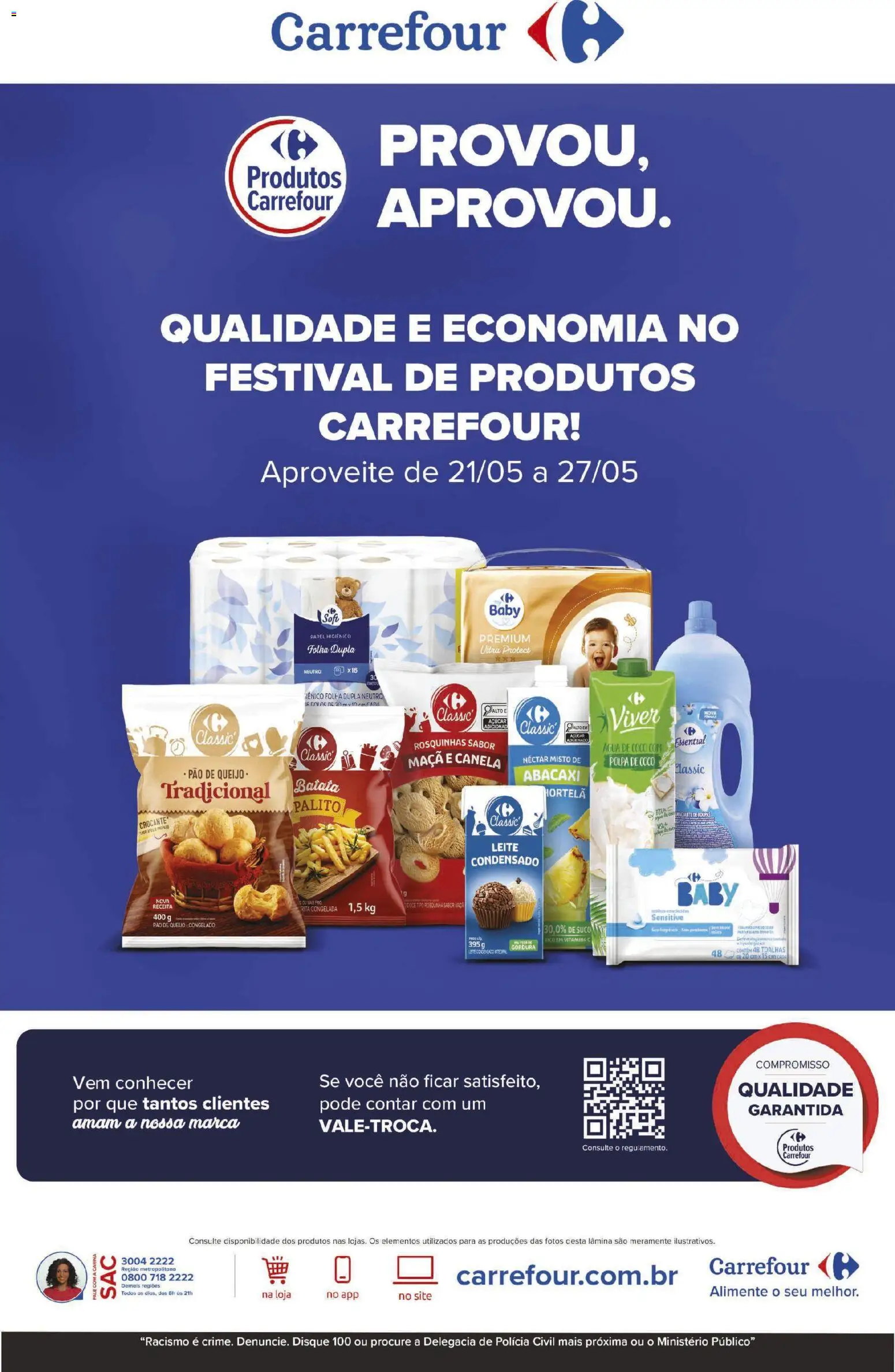Carrefour Folheto - válido de 21.05.2026 | Página: 1 | Produtos: Água de coco, Queijo, Abacaxi, Batata