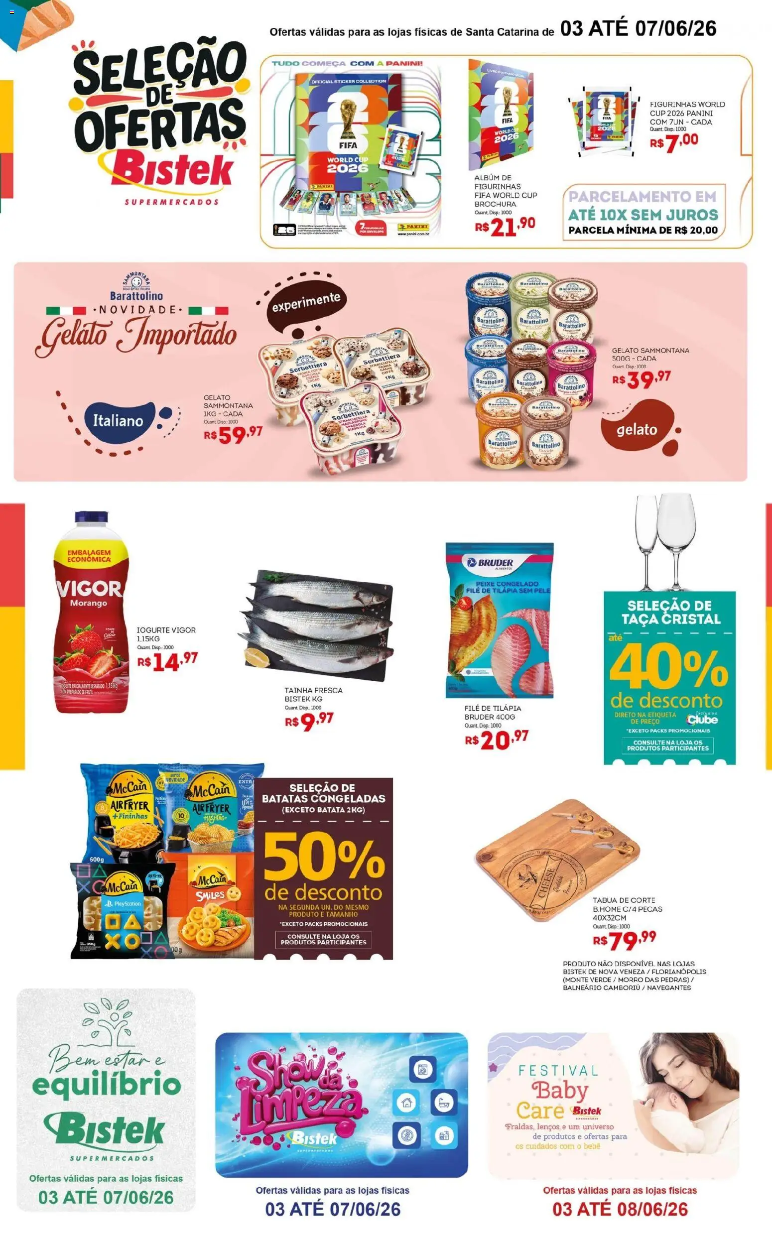 Bistek Supermercados Folheto - válido de 03.06.2026 | Página: 3 | Produtos: Peixe, Batata, Filé de tilápia, Playstation