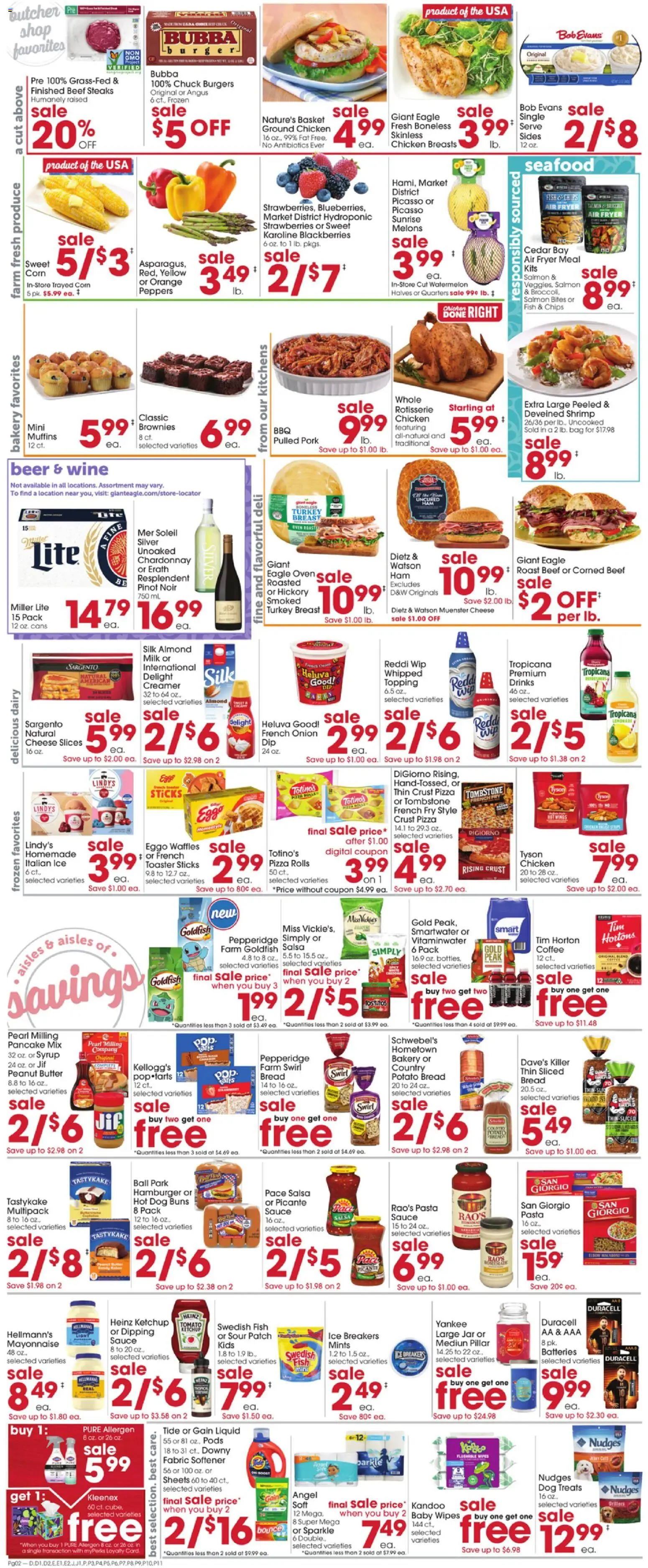 Giant Eagle Weekly Ad - valid from 04.06.2026 | Page: 3 | Products: Bakery, Toaster, Butter, Chips