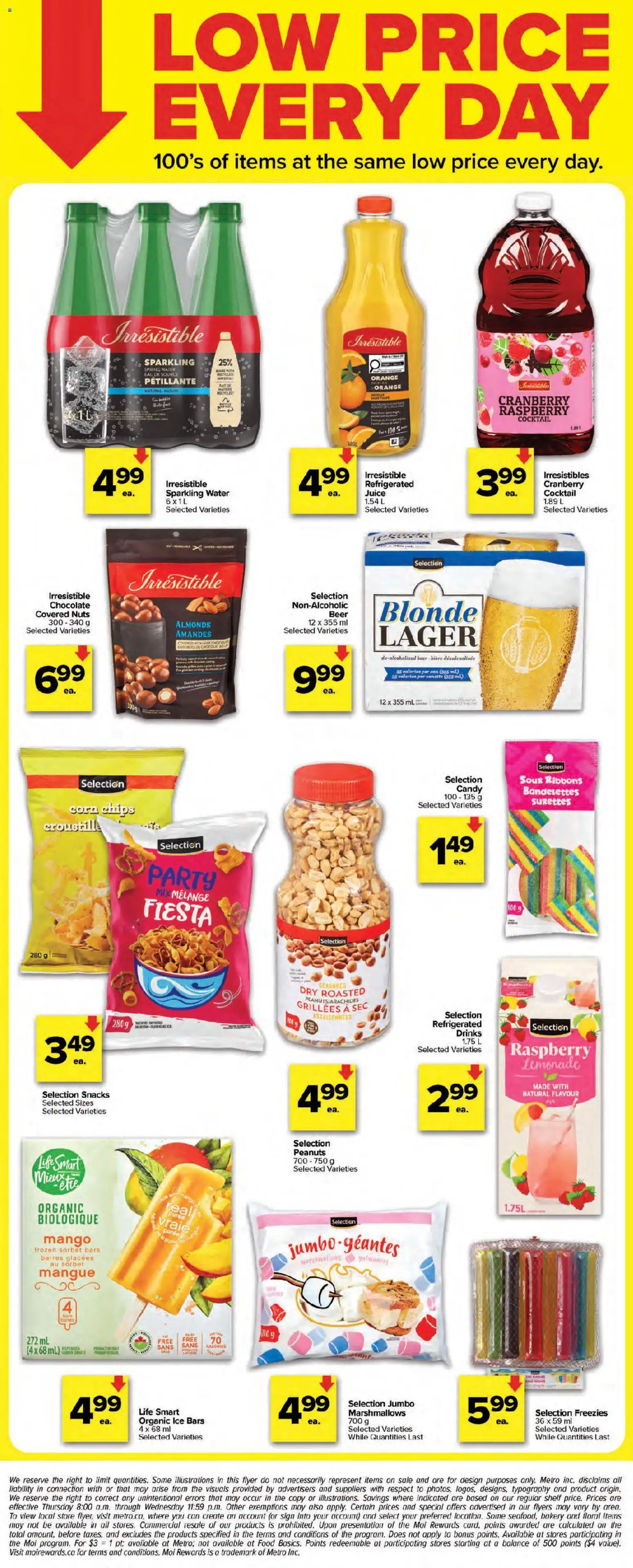 Metro flyer valid from Jul 2, 2026 | Page: 4 | Products: Chips, Nuts, Shelf, Juice