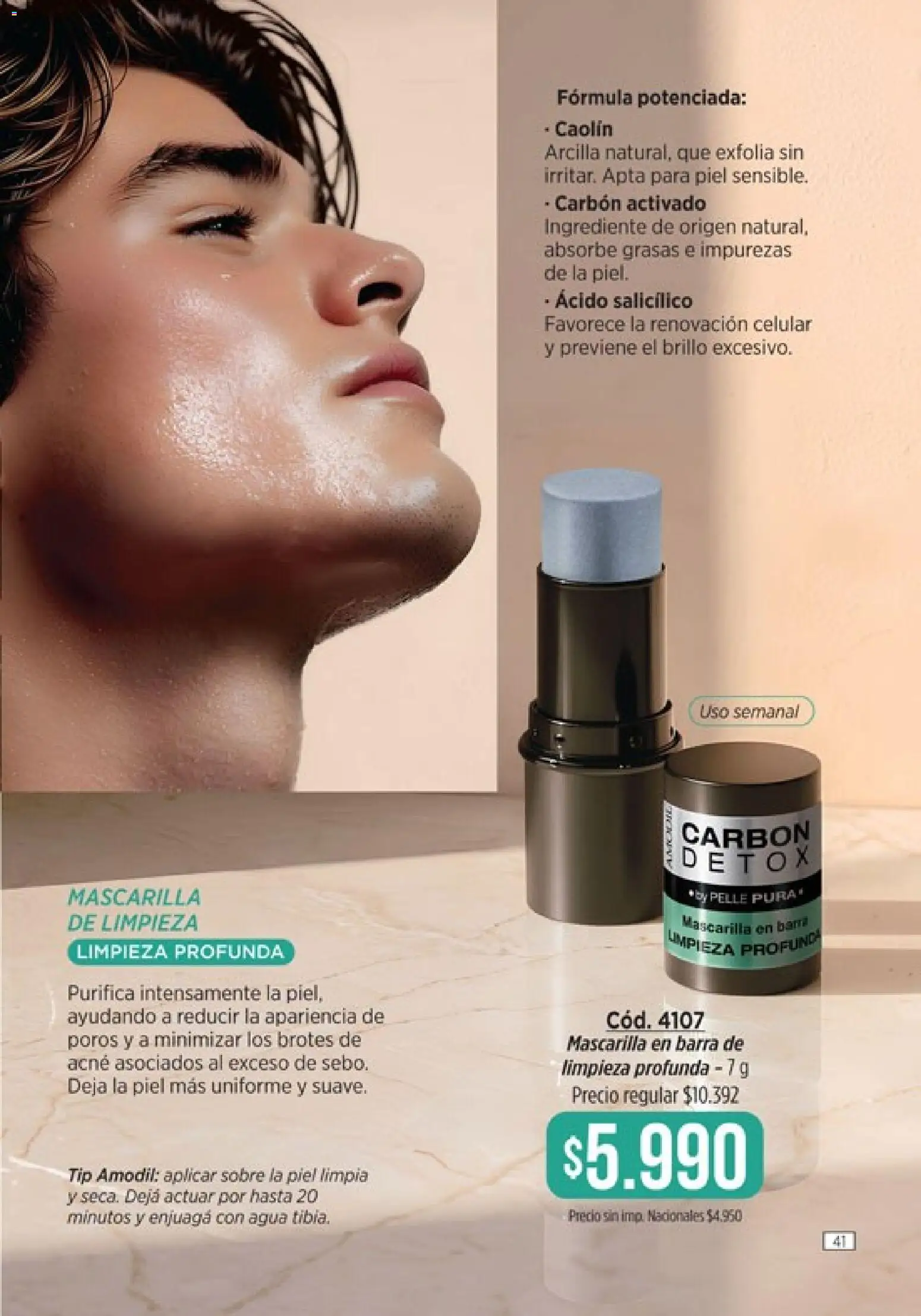 Catálogo Amodil Campaña 9 │ válido desde el 05.05.2026 | Página: 41 | Productos: Mascarilla, Sobre, Brillo, Agua