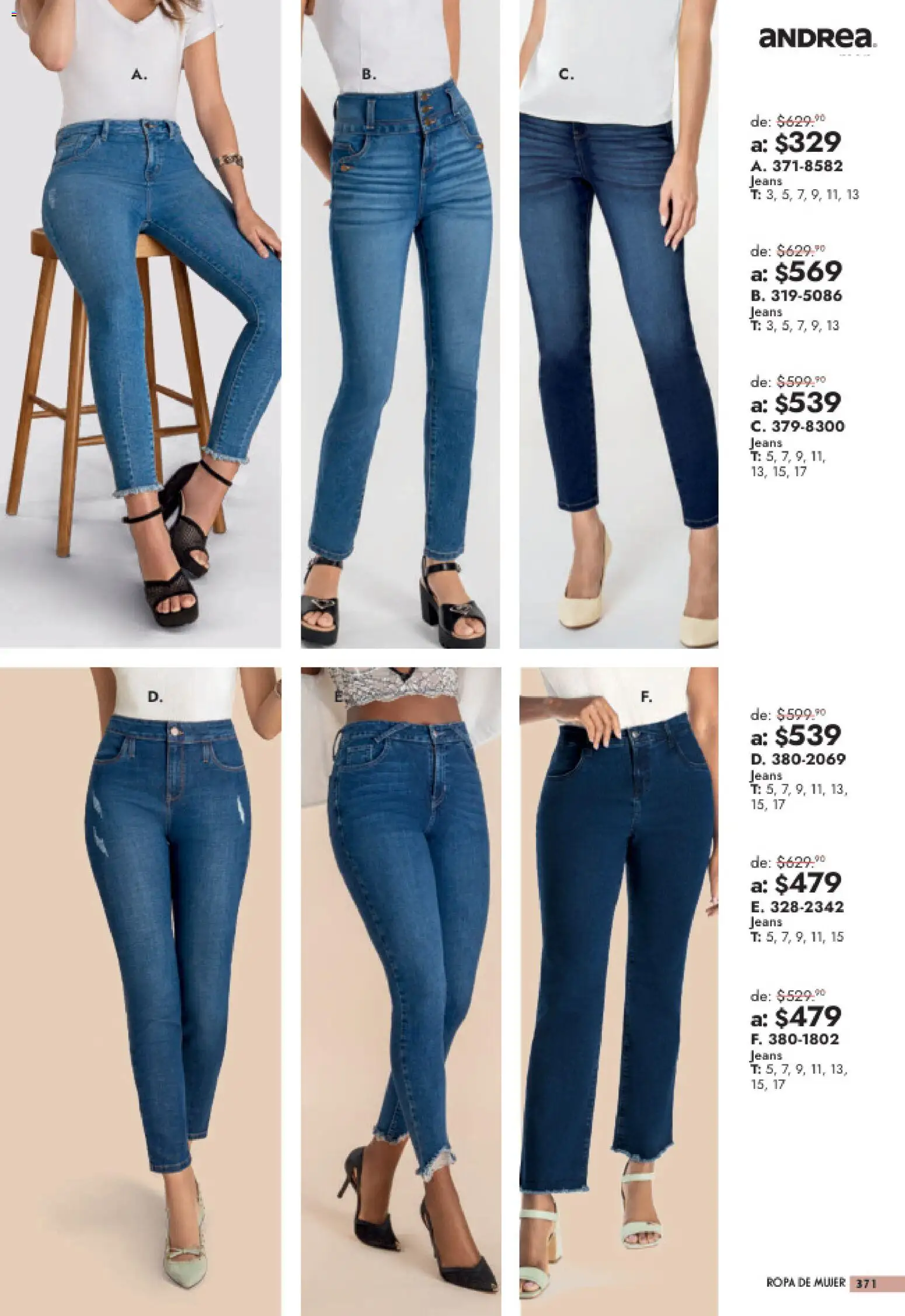 Nuevas ofertas de Andrea válidas en toda la República Mexicana desde el 26/07/2026. ¡Encuentra las mejores ofertas en Andrea catálogo Outlet! | Página: 371