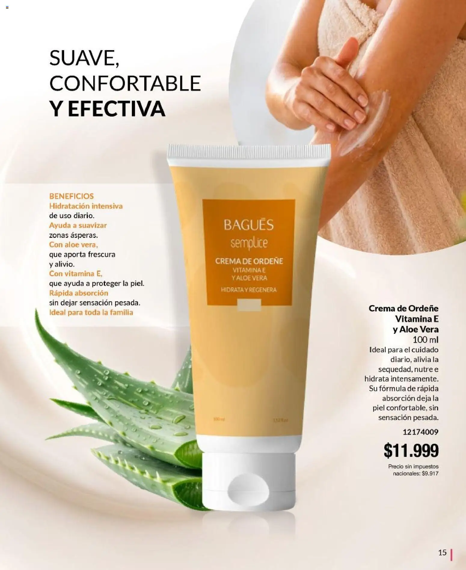 Bagués catálogo │ válido desde el 21/09/2026 | Página: 15 | Productos: Aloe Vera, Crema