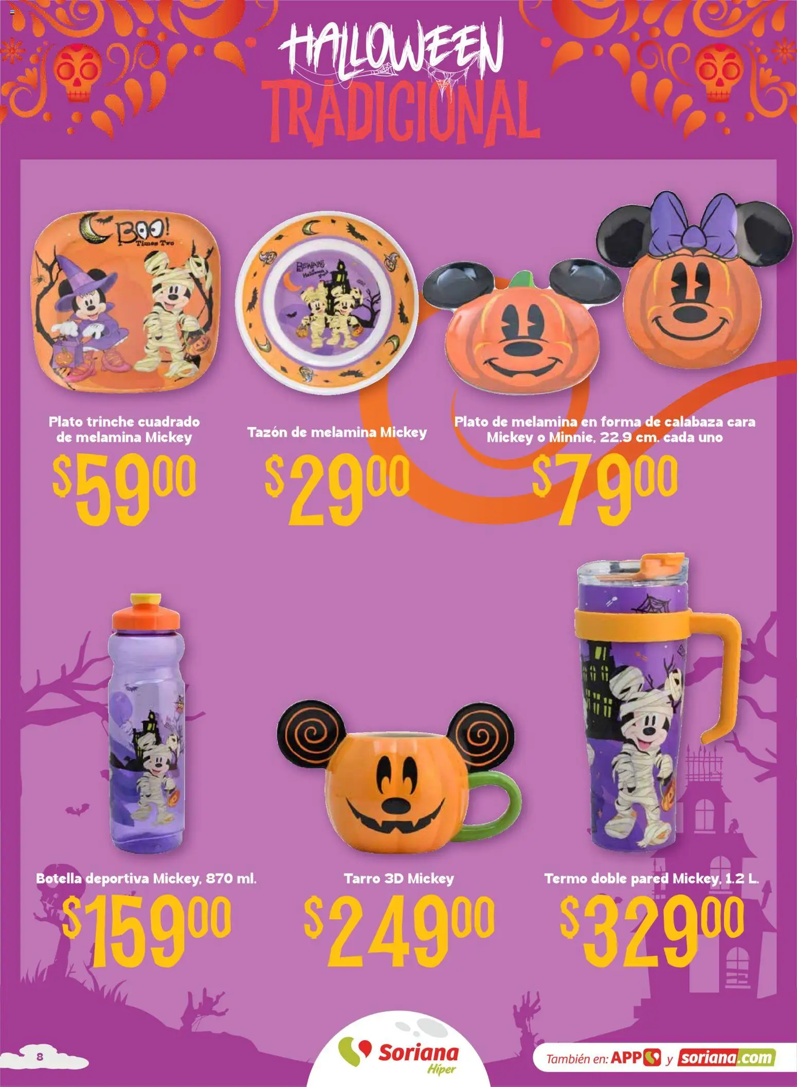Nuevas ofertas de Soriana válidas en toda la República Mexicana desde el 08/09/2026. ¡Encuentra las mejores ofertas en Soriana Halloween y Día de muertos Híper Nacional! | Página: 8