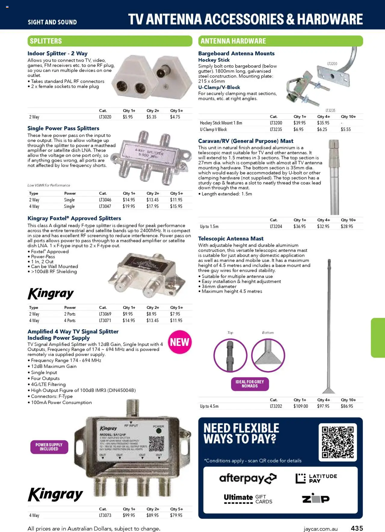Jaycar catalogue - valid from 09/07/2025 | Page: 435 | Products: Amplifier, Tv, Satellite, Mobile
