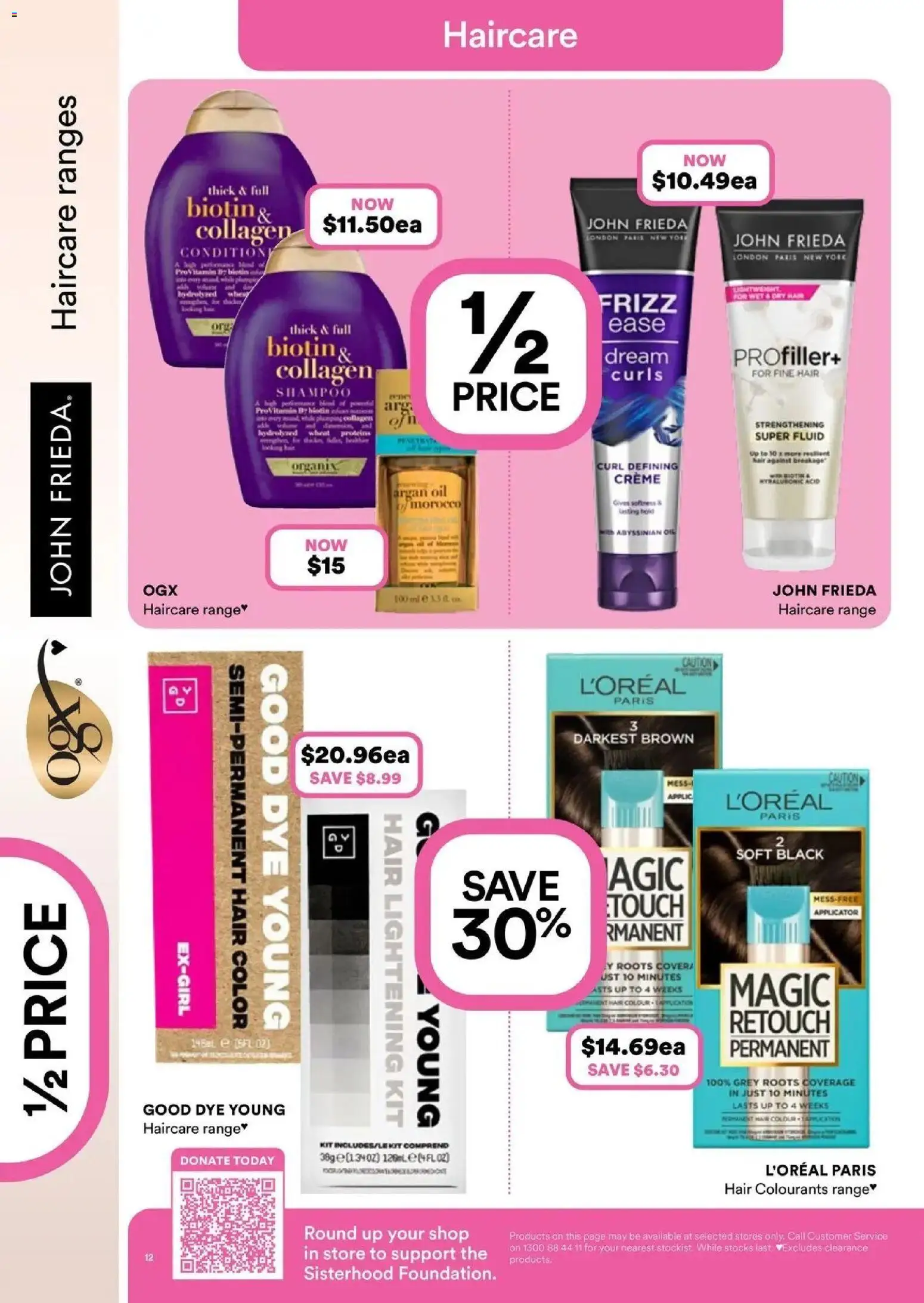 Priceline Pharmacy catalogue - valid from 08.04.2026 | Page: 12 | Products: Oil, Argan oil, Wheat, Collagen