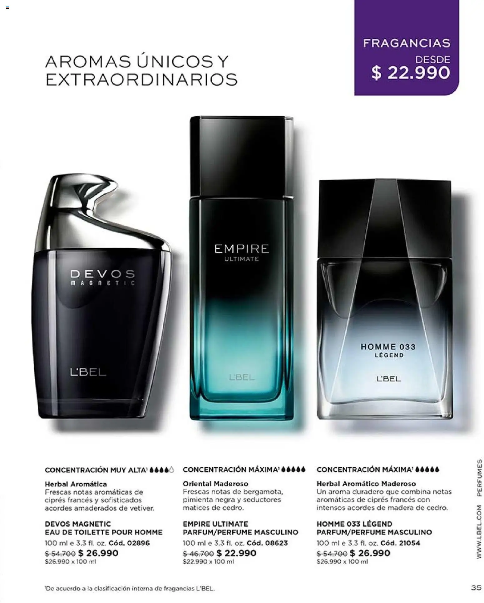 Catálogo L'Bel Campaña 14 │ válido desde el 16.08.2026 | Página: 35 | Productos: Pimienta, Perfumes, Eau de toilette