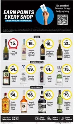 Preview of Coles catalogue NT - valid from 01/07/2026 | Page: 45 | Products: Butter, Gin, Rum, Scotch