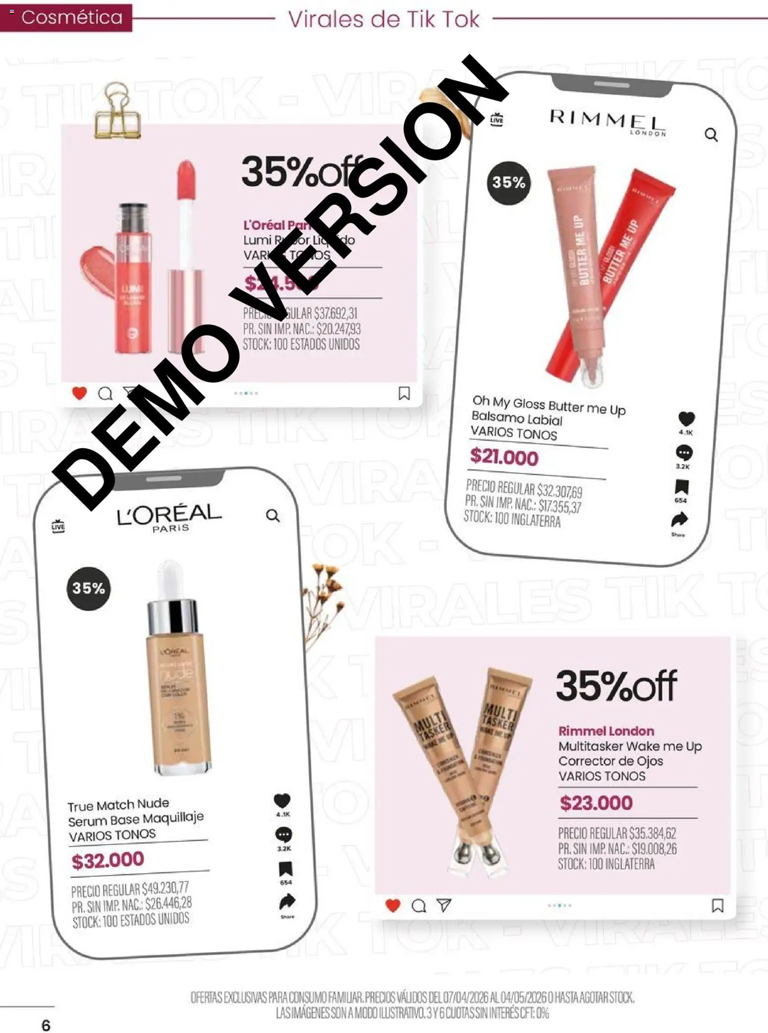 Pigmento catálogo │ válido desde el 07.04.2026 | Página: 6 | Productos: Maquillaje, Serum, Bálsamo
