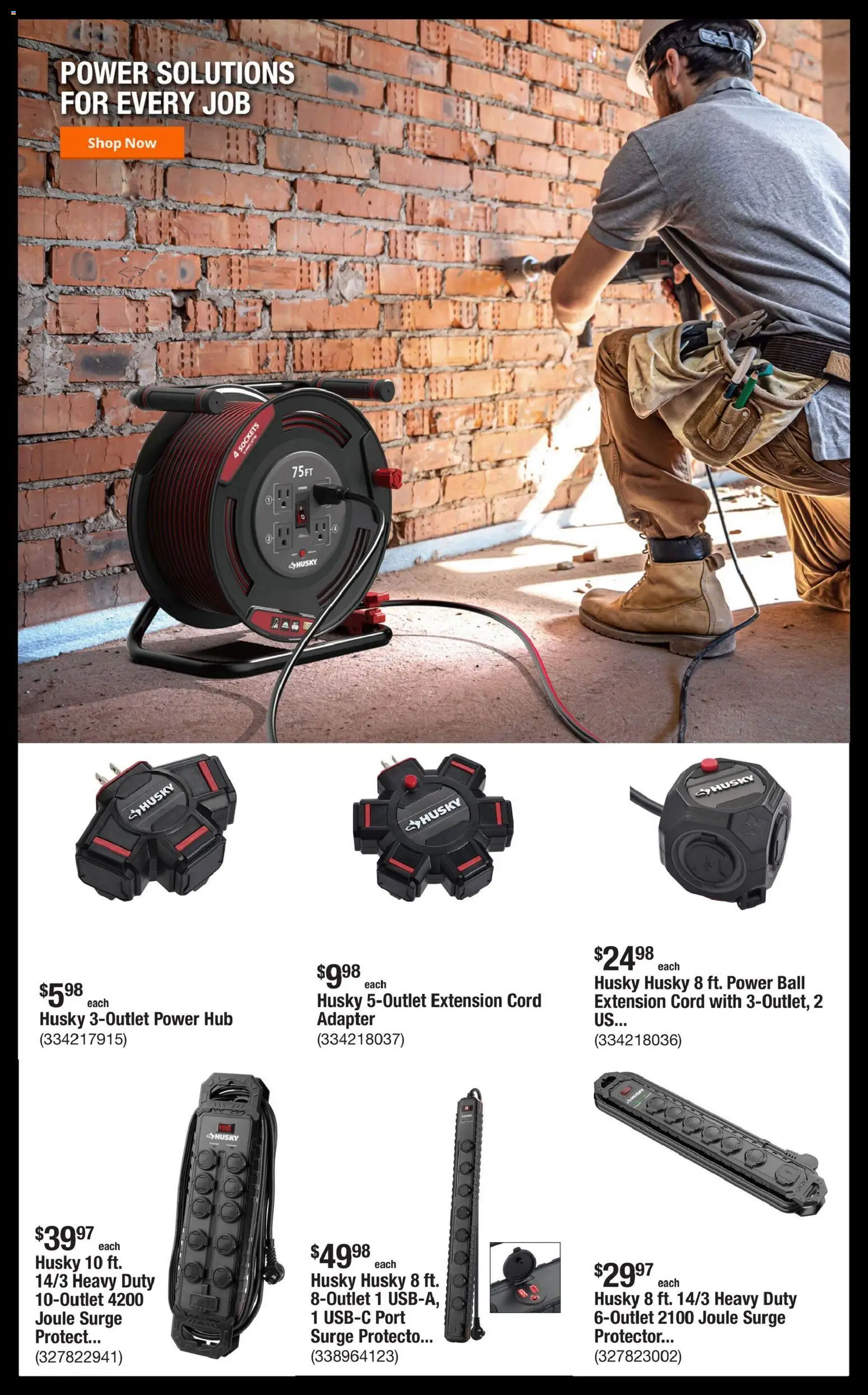 Home Depot Shop Pro Ad - valid from 08/17/2026 | Page: 5 | Products: Hub, Adapter