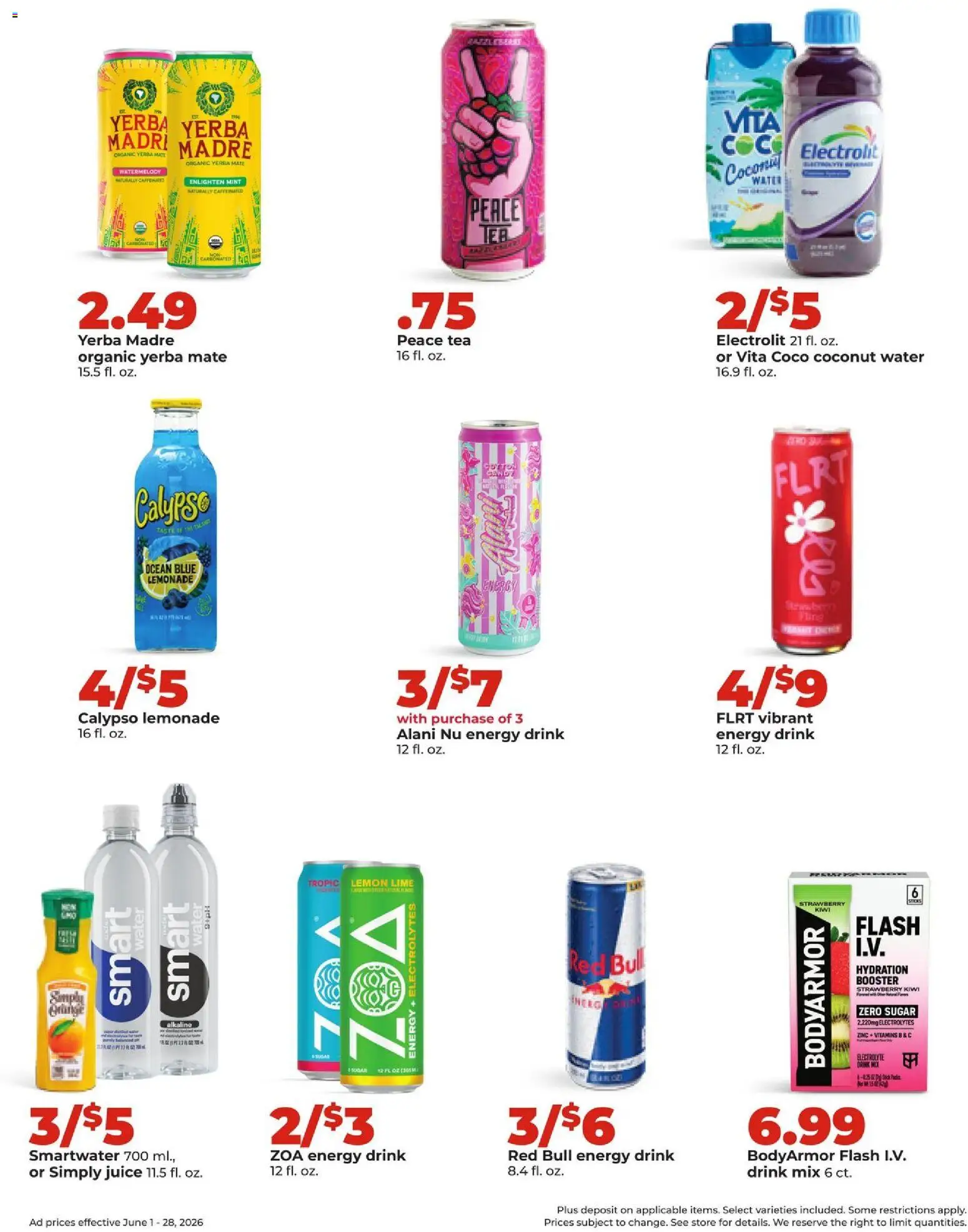 HyVee Monthly Ad - valid from 01.06.2026 | Page: 14 | Products: Juice, Kiwi, Sugar, Lemon