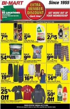 Preview of Bi-Mart weekly ads valid from 07/06/2026 | Page: 11 | Products: Tire, Skirts, Pants, Socks