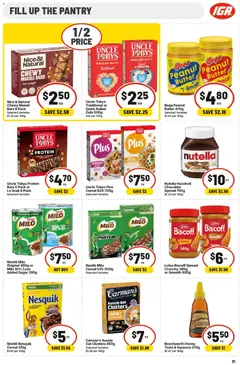 Preview of IGA Extra special NSW - valid from 20.05.2026 | Page: 25 | Products: Chocolate, Oats, Cereal, Sugar