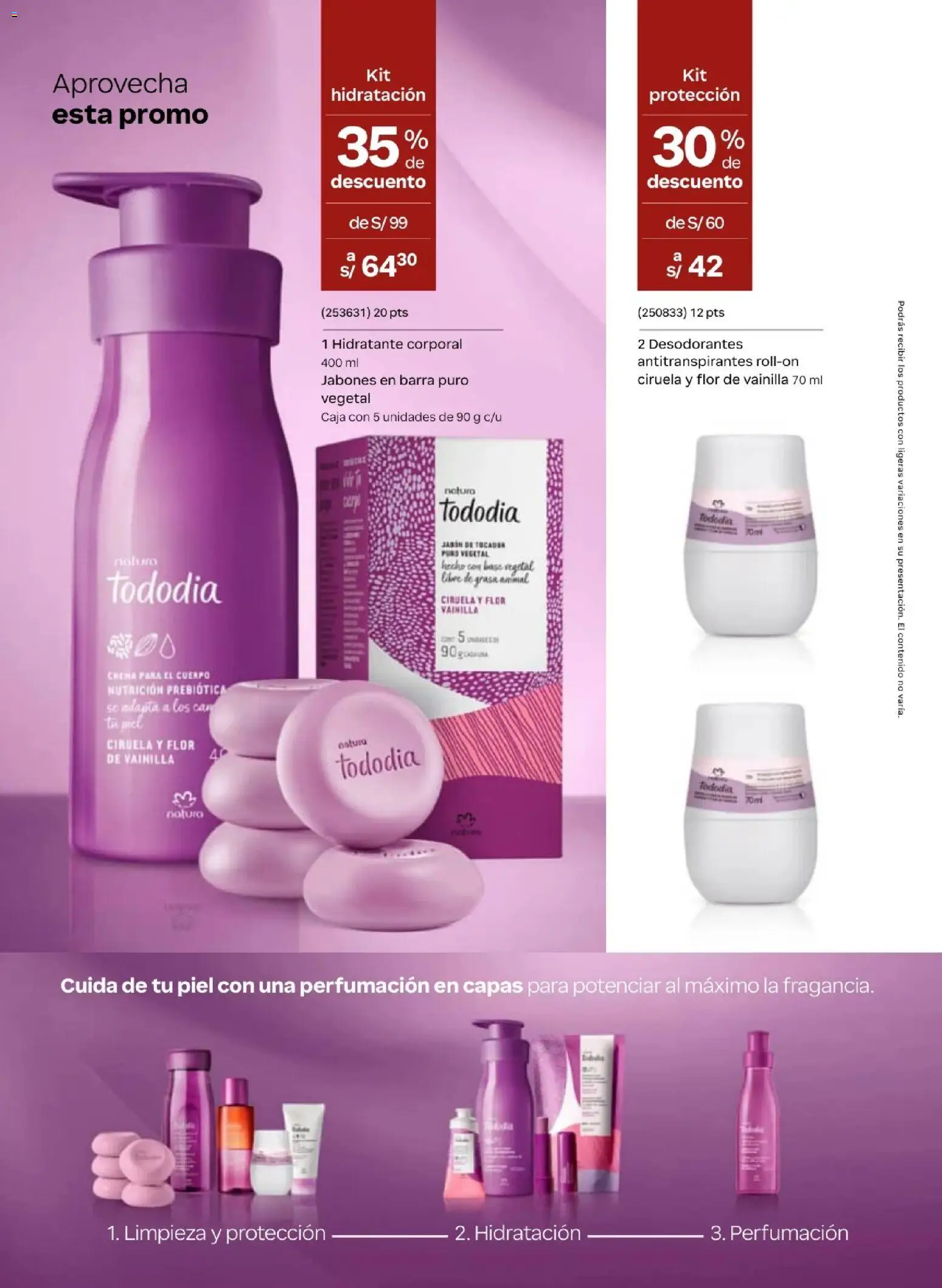 Catálogo Natura válido desde 31/03/2026 | Página: 110 | Productos: Crema para el cuerpo, Caja, Vainilla, Crema
