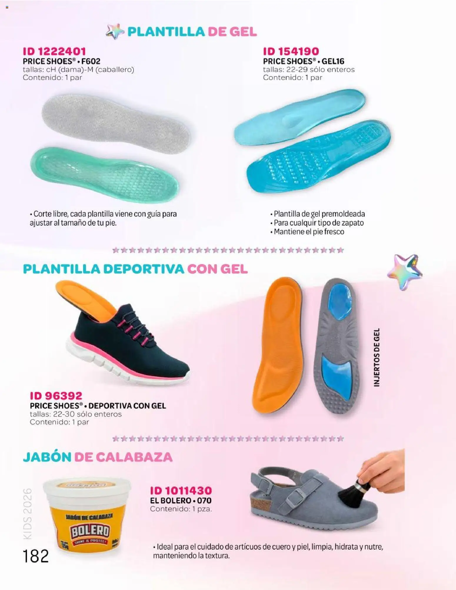 Nuevas ofertas de Price Shoes válidas en toda la República Mexicana desde el 25.04.2026. ¡Encuentra las mejores ofertas en Price Shoes catálogo Kids todo en uno! | Página: 182 | Productos: Jabón