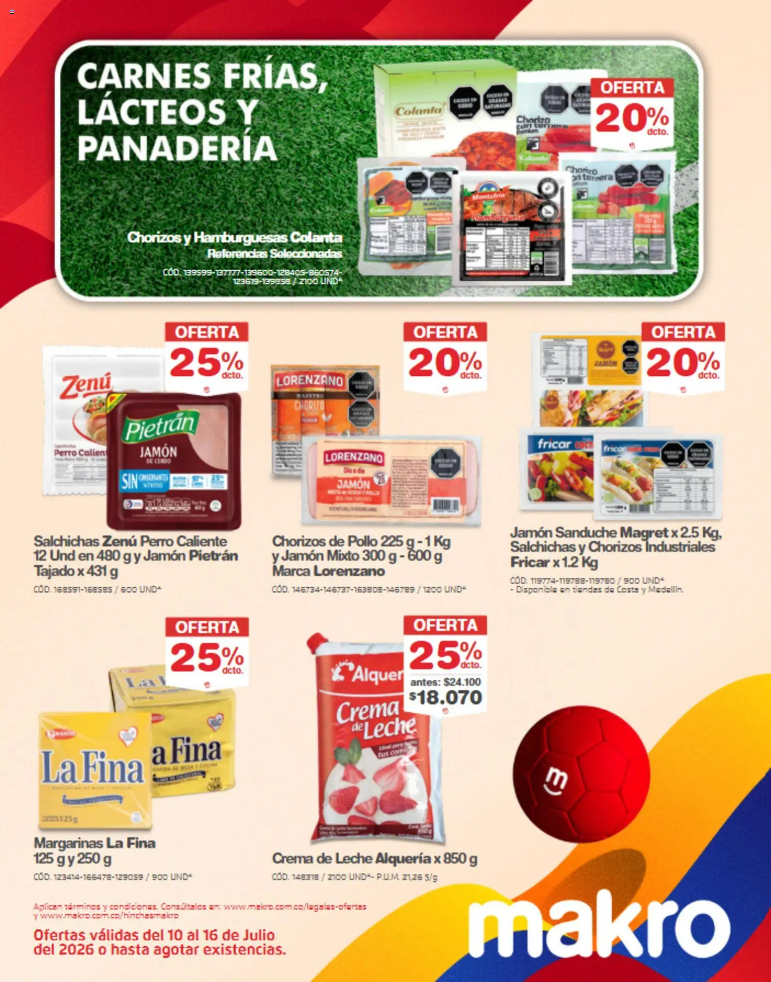 Makro revista - valida desde el 10/07/2026 | Página: 24 | Productos: Cerdo, Hamburguesas, Cocina, Chorizo