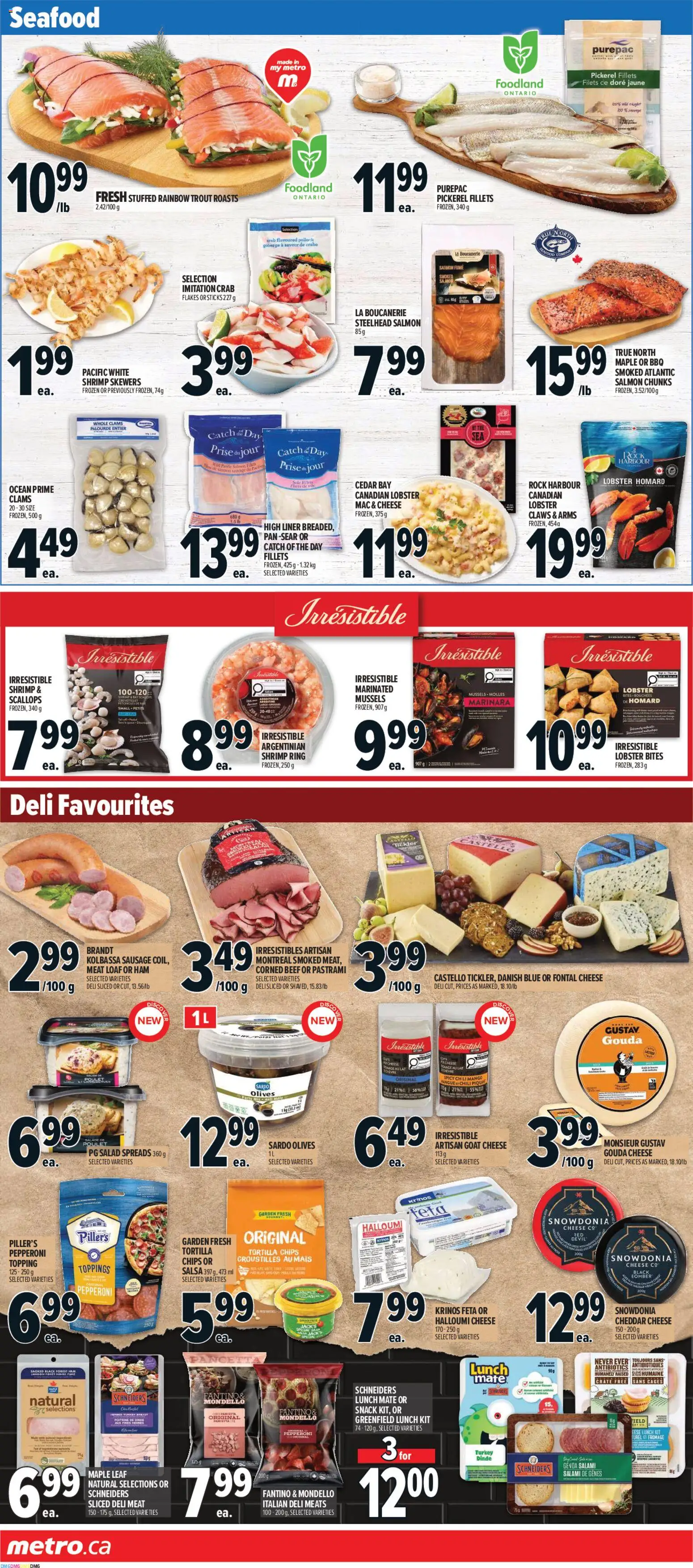 Metro flyer valid from Jul 9, 2026 | Page: 8 | Products: Salad, Turkey, Cheese, Ham