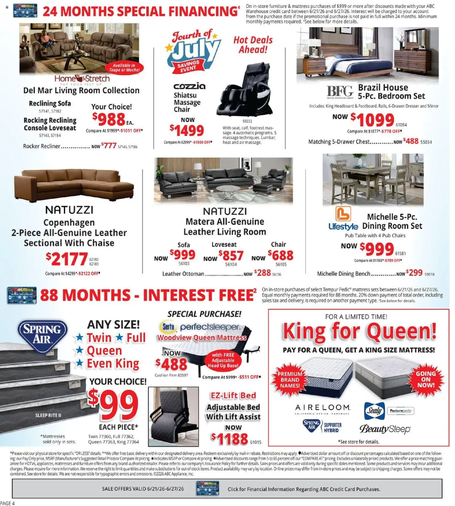 ABC Warehouse Weekly Ad - valid from 21.06.2026 | Page: 4