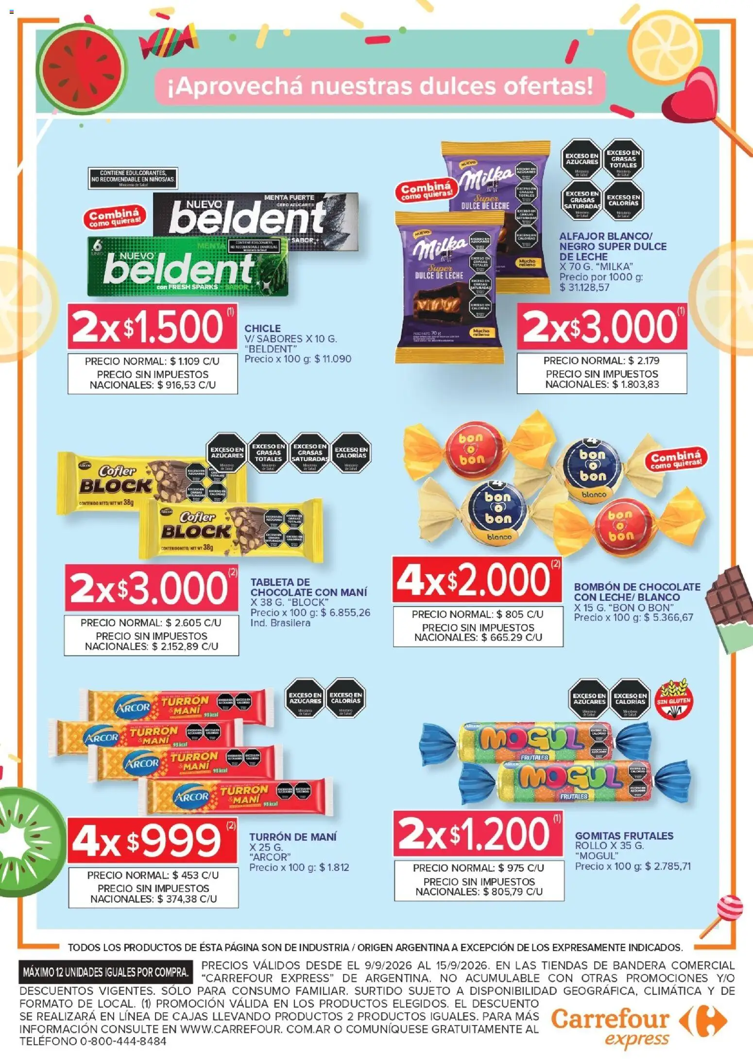 Carrefour - Carrefour Express ofertas │ válido desde el 09/09/2026 | Página: 5 | Productos: Teléfono, Tableta, Gomitas, Tableta de chocolate