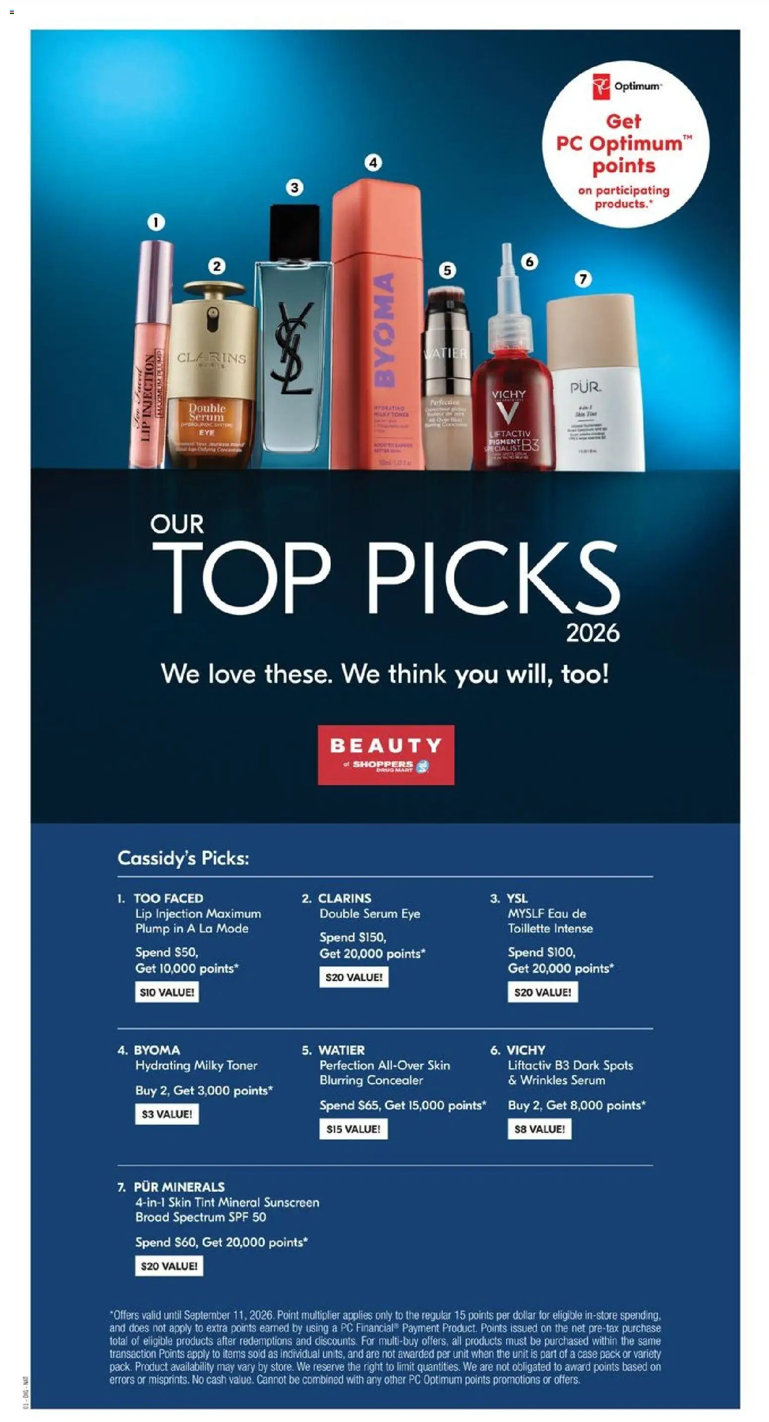Shoppers flyer valid from Aug 22, 2026 | Page: 18 | Products: PC, Case, Toner, Sunscreen