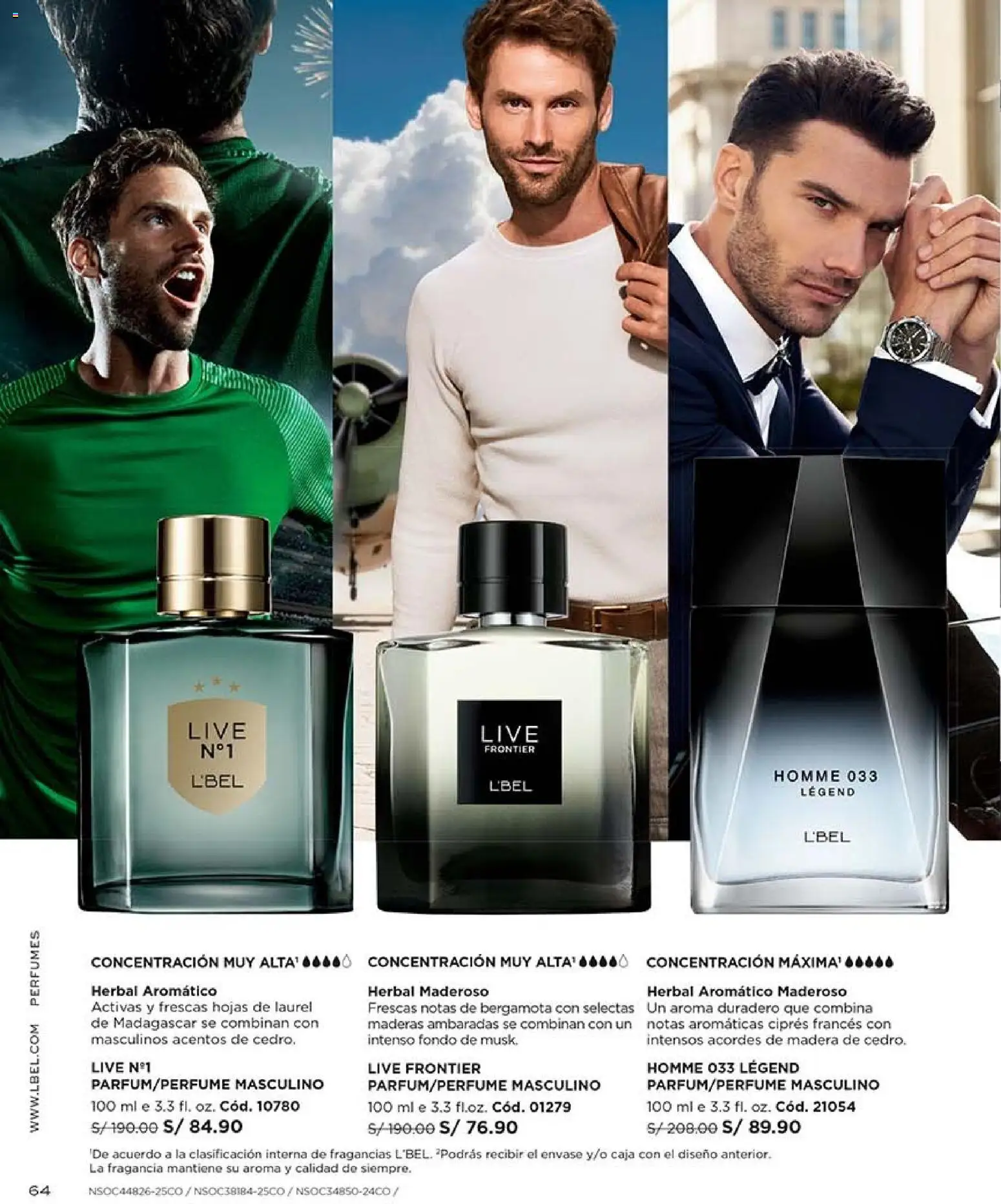 Catálogo L'Bel válido desde 03/10/2026 | Página: 64 | Productos: Perfumes, Caja, Fragancia