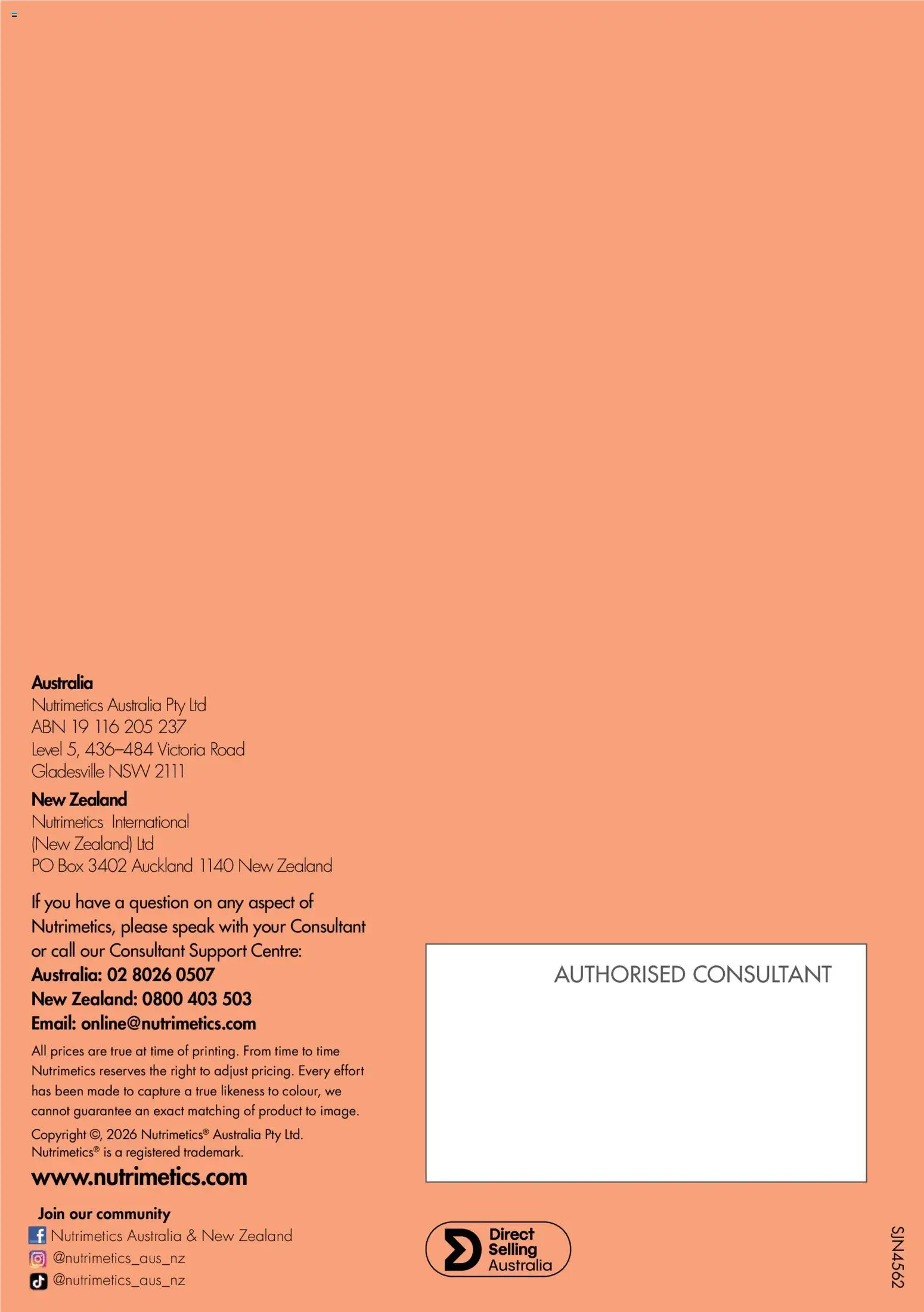Nutrimetics catalogue - valid from 01/01/2026 | Page: 100 | Products: Box