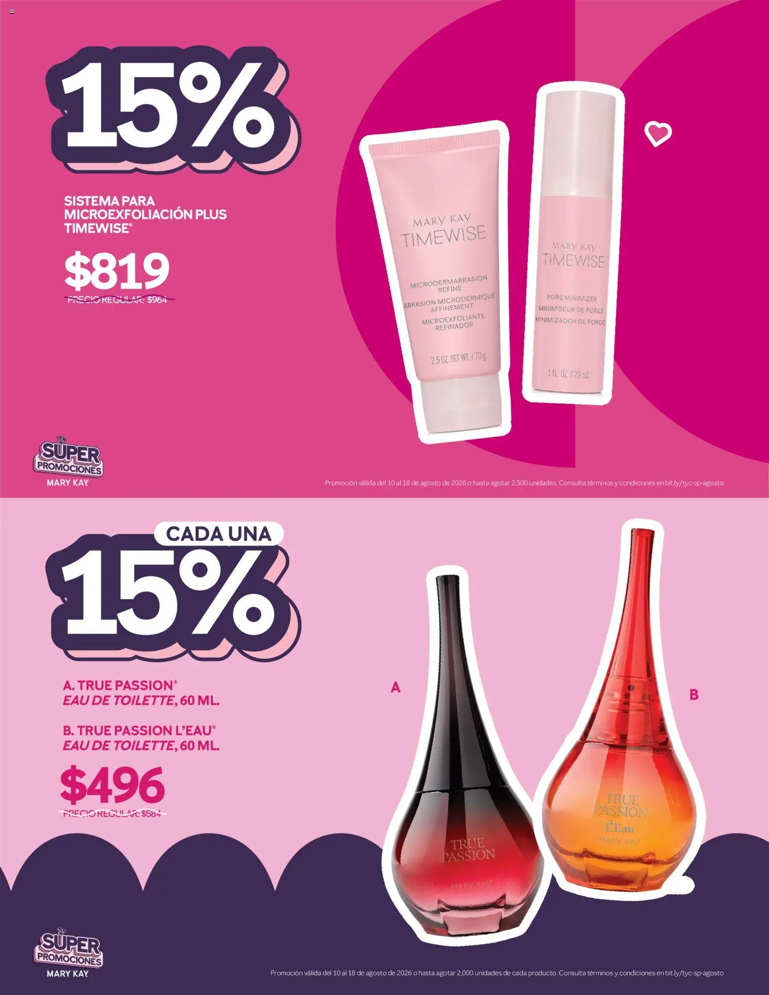 Nuevas ofertas de Mary Kay válidas en toda la República Mexicana desde el 10/08/2026. ¡Encuentra las mejores ofertas en Catálogo Mary Kay Súper promociones! | Página: 8