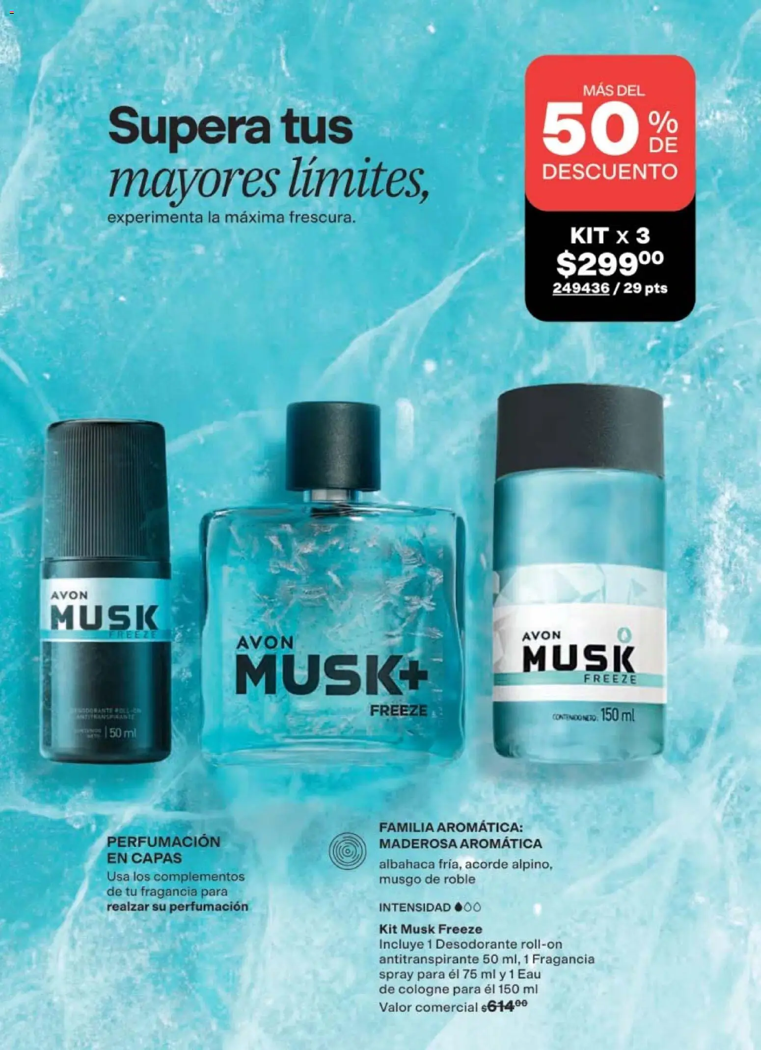 Nuevas ofertas de AVON válidas en toda la República Mexicana desde el 02.04.2026. ¡Encuentra las mejores ofertas en AVON campaña 6 2026! | Página: 125 | Productos: Desodorante, Antitranspirante, Fragancia