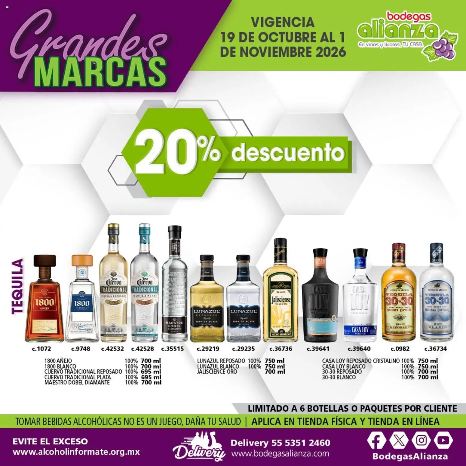 Nuevas ofertas de Bodegas Alianza válidas en toda la República Mexicana desde el 19/10/2026. ¡Encuentra las mejores ofertas en Bodegas Alianza catálogo Grandes Marcas! | Página: 11