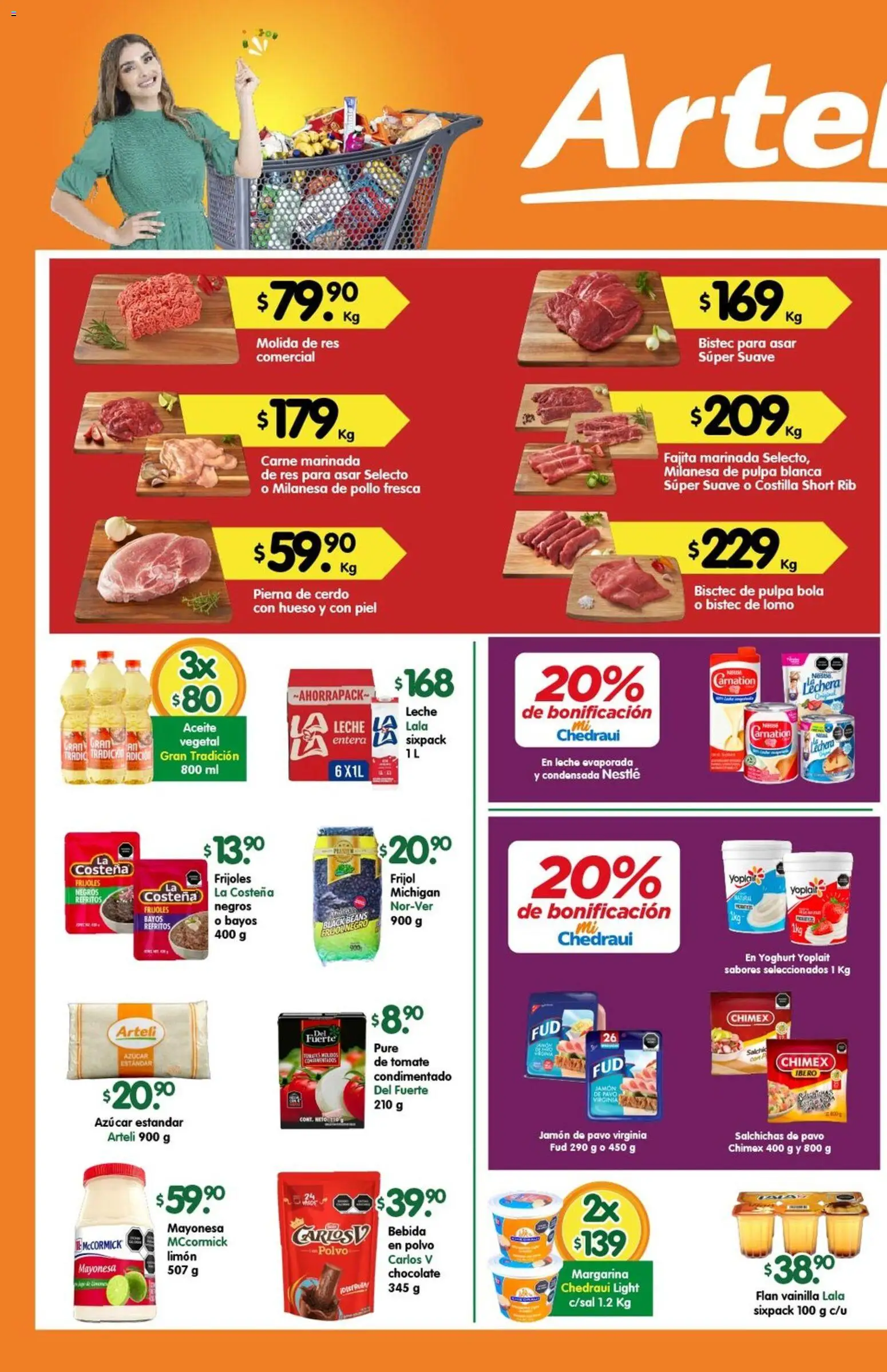 Nuevas ofertas de Arteli válidas en toda la República Mexicana desde el 11.05.2026. ¡Encuentra las mejores ofertas en Arteli folleto Express! | Página: 1 | Productos: Pollo, Mayonesa, Aceite, Polvo