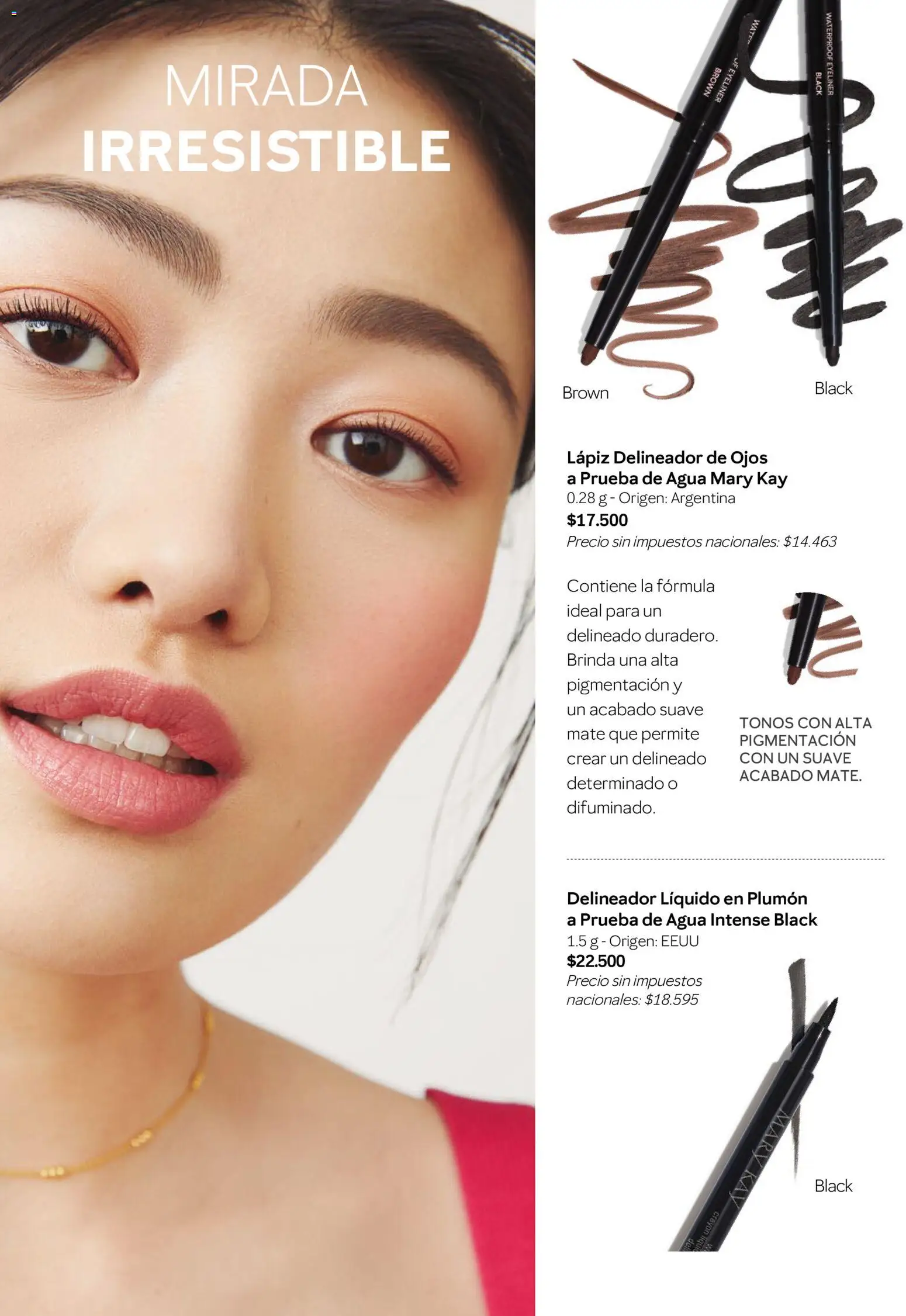 Mary Kay catálogo │ válido desde el 01/08/2026 | Página: 30 | Productos: Mate, Delineador de ojos, Delineador, Agua